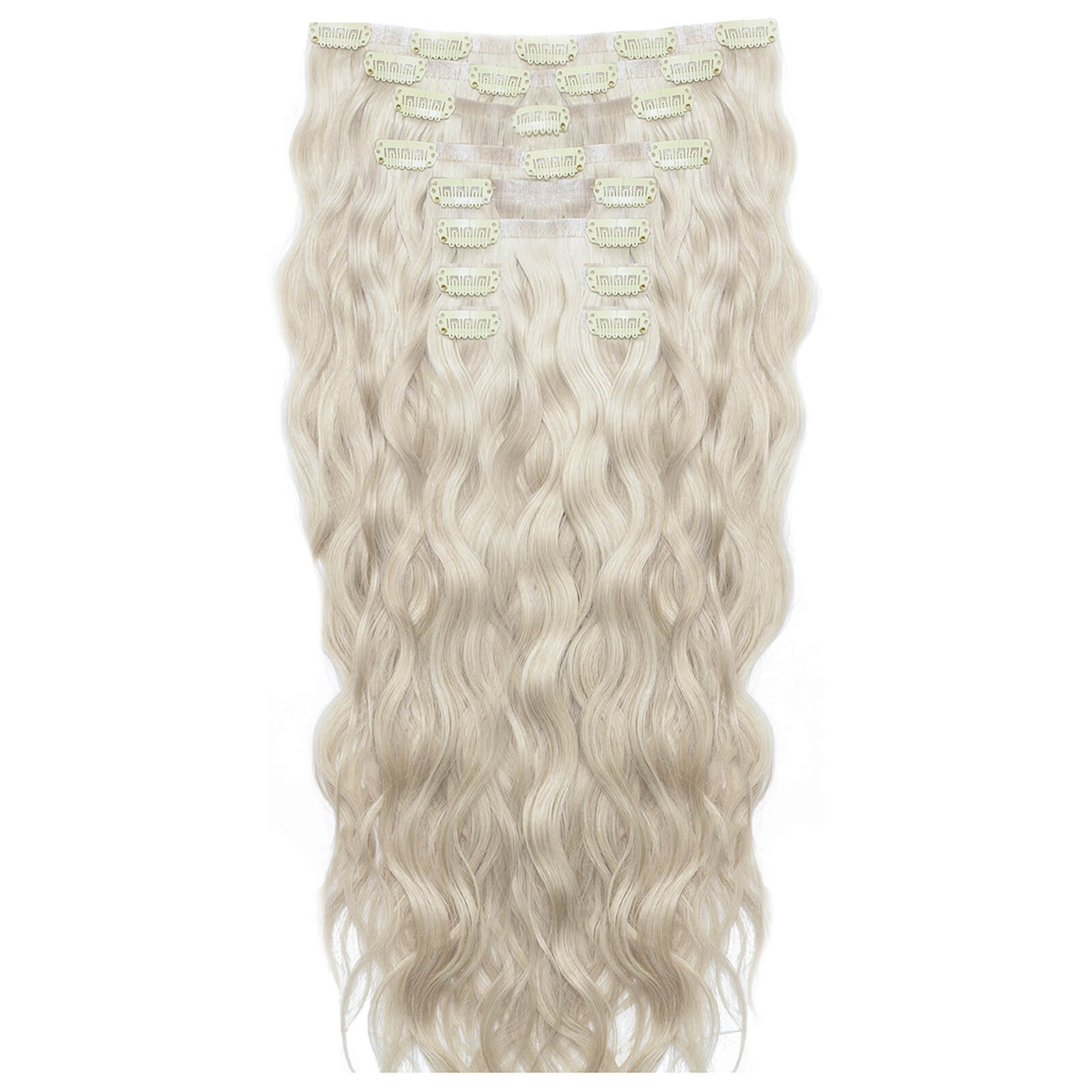 

Beauty Works 22 Inch Beach Wave Double Hair Extension Set (Various Shades) - Iced Blonde
