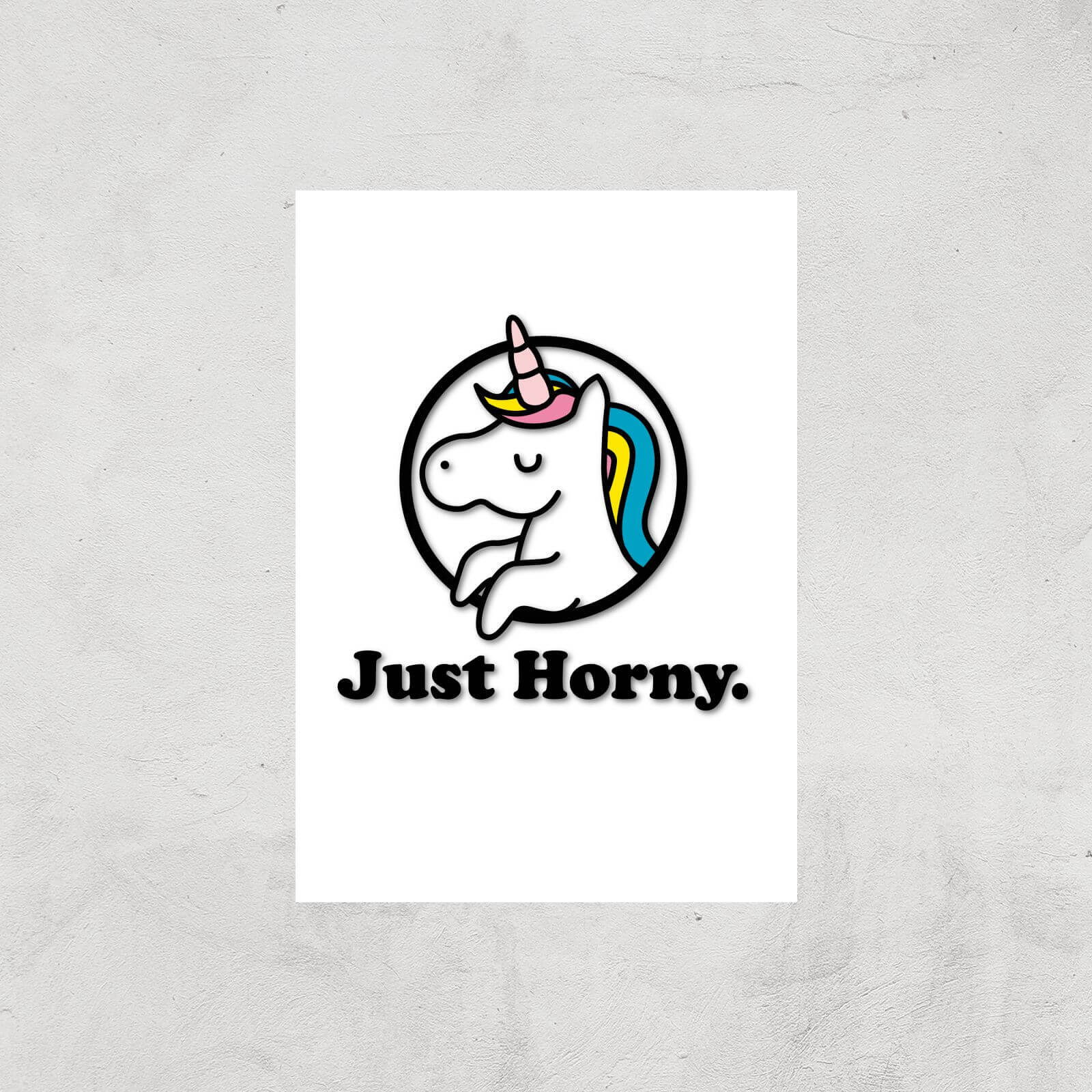 Just Horny Art Print - A4 - Print Only
