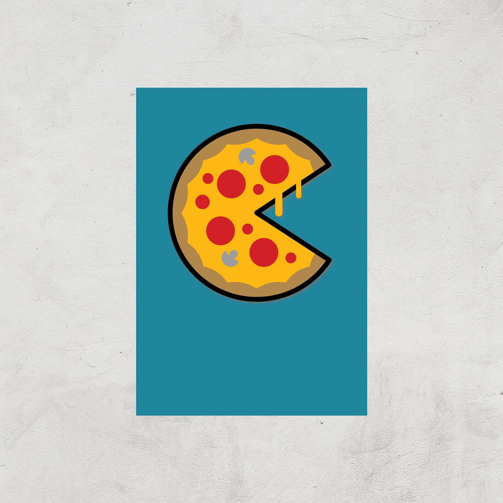 PIzza Art Print - A3 - Print Only