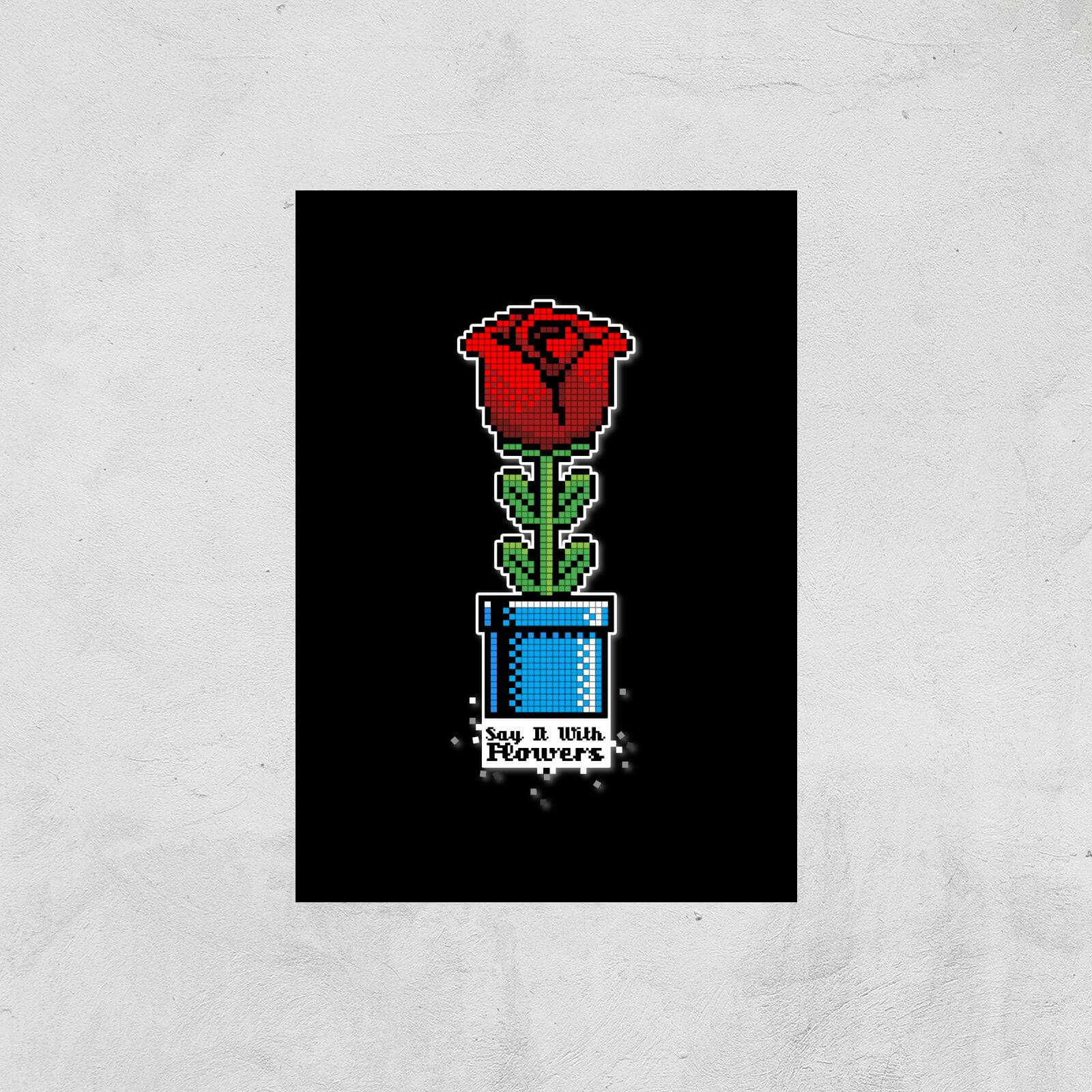 Say It With Flowers Art Print - A4 - Print Only