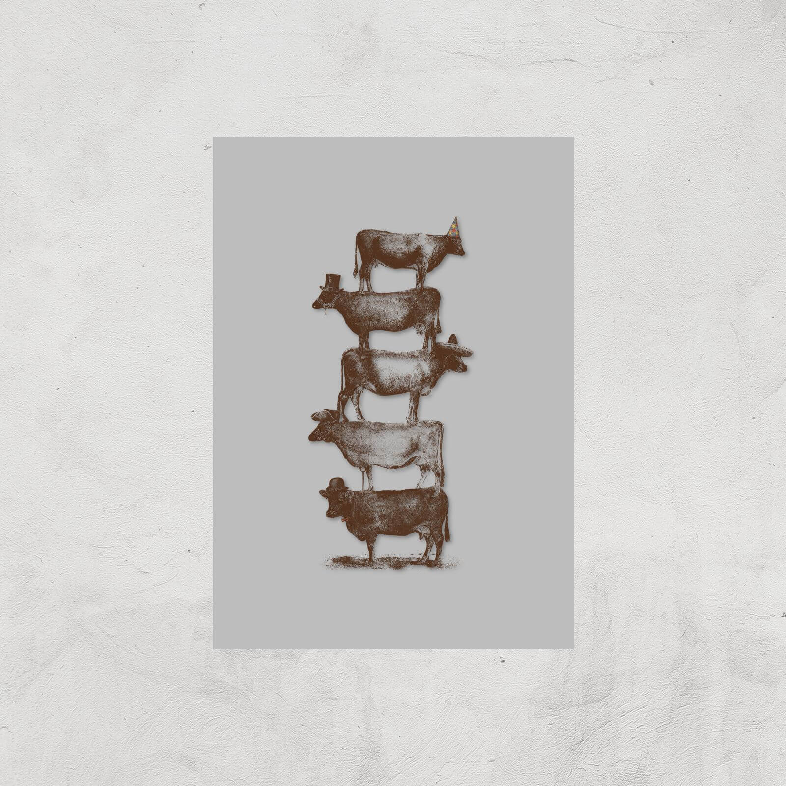 Cow Cow Nuts Art Print - A4 - Print Only