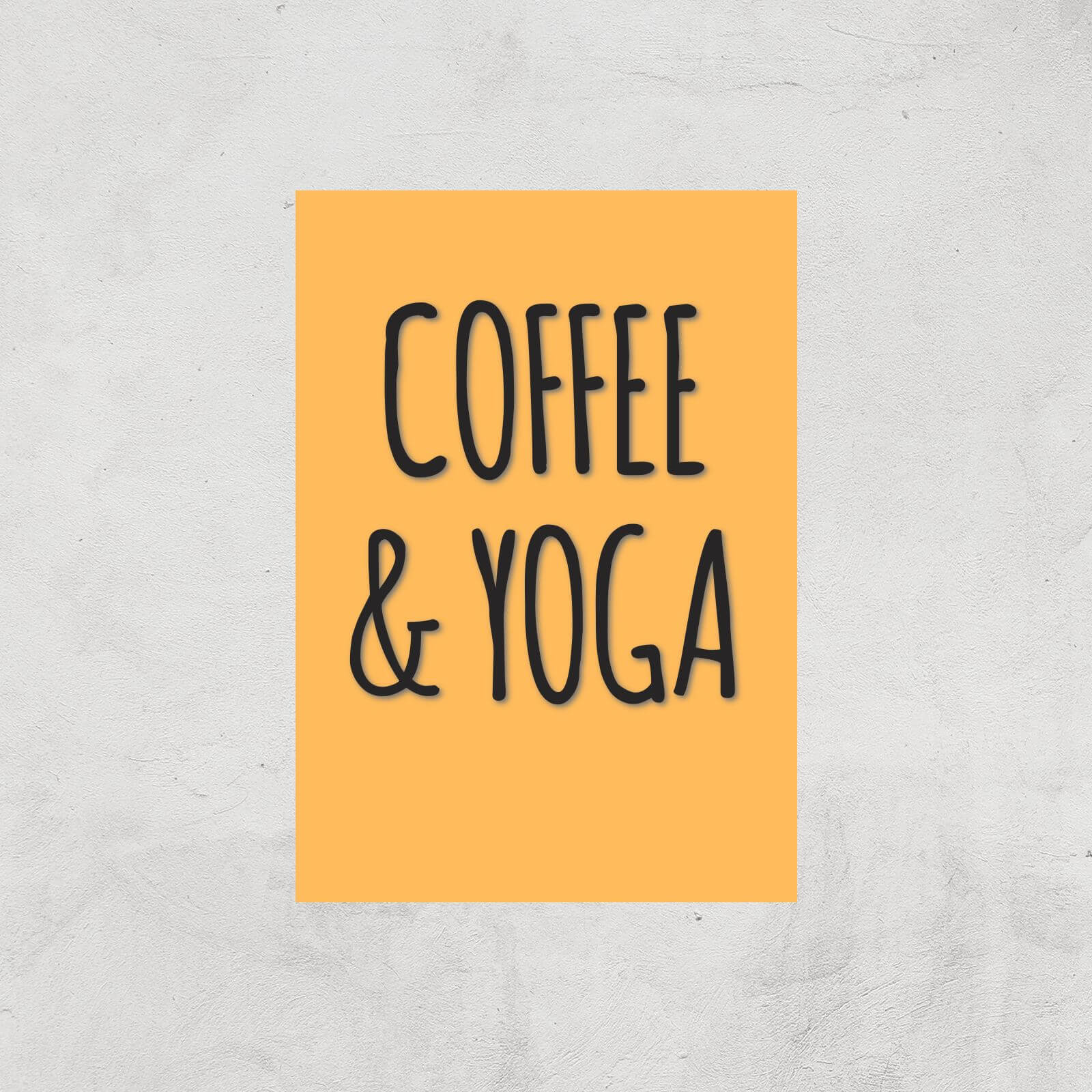 Coffee And Yoga Art Print - A3 - Print Only