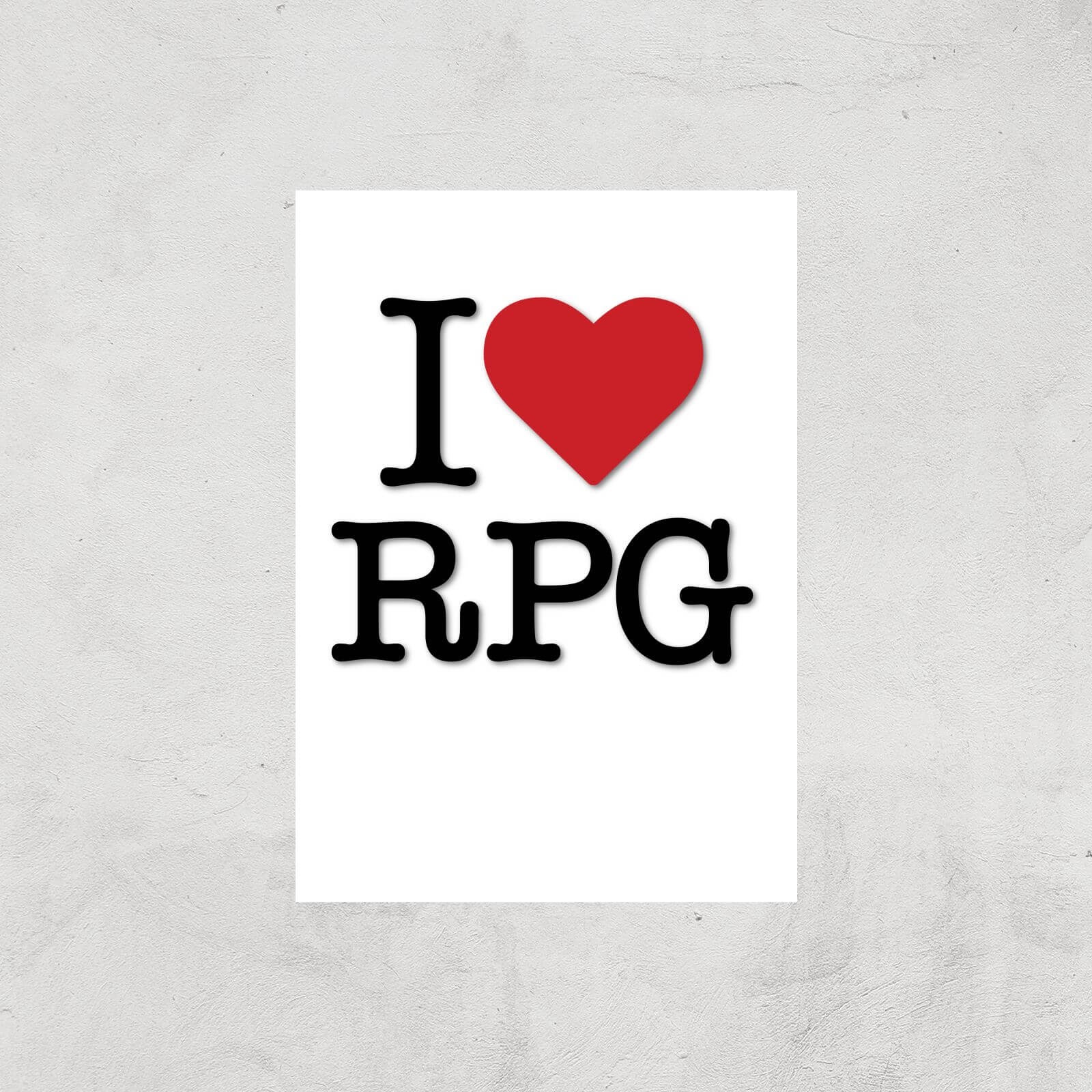 I Love RPG Art Print - A3 - Print Only