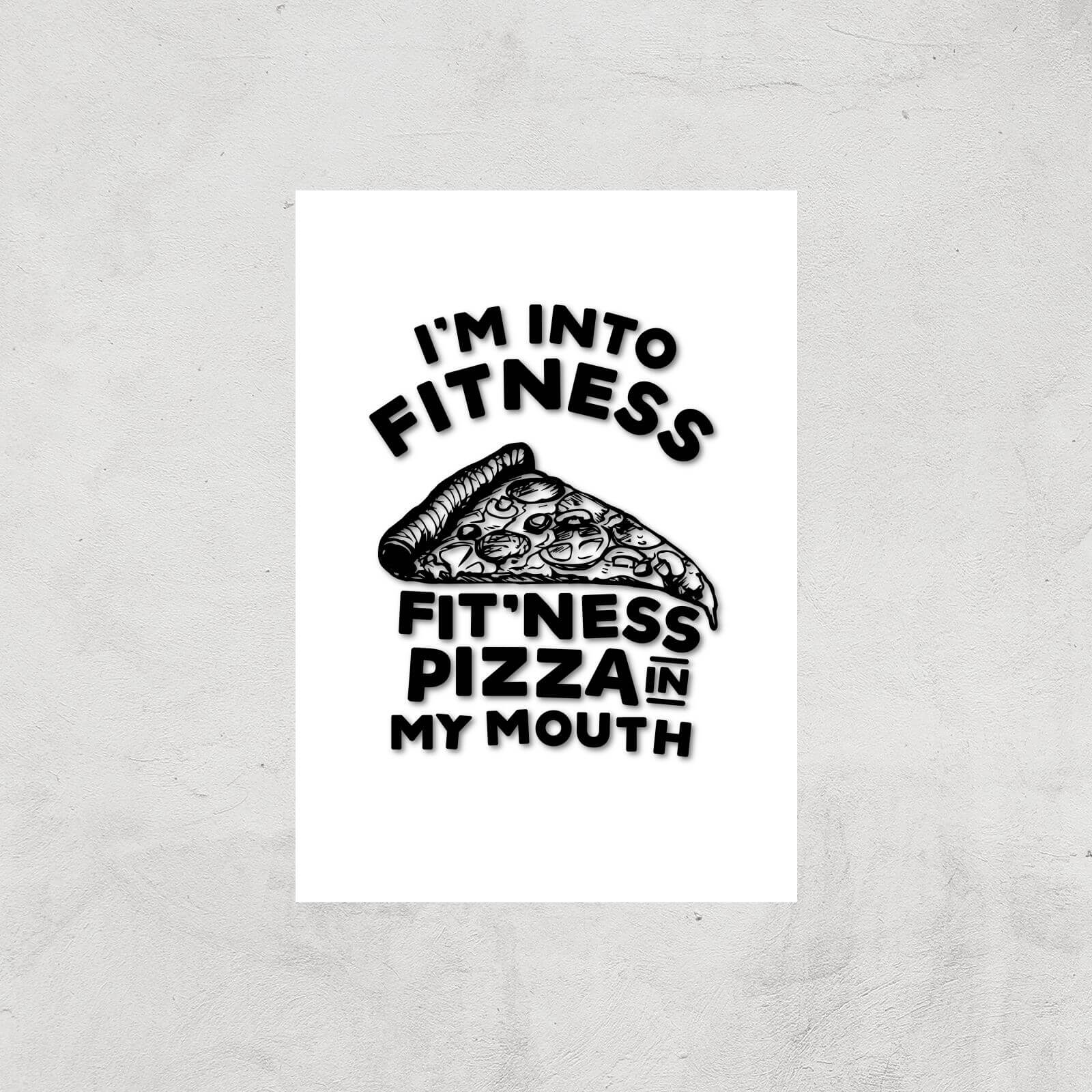 Fitness Pizza Art Print - A4 - Print Only
