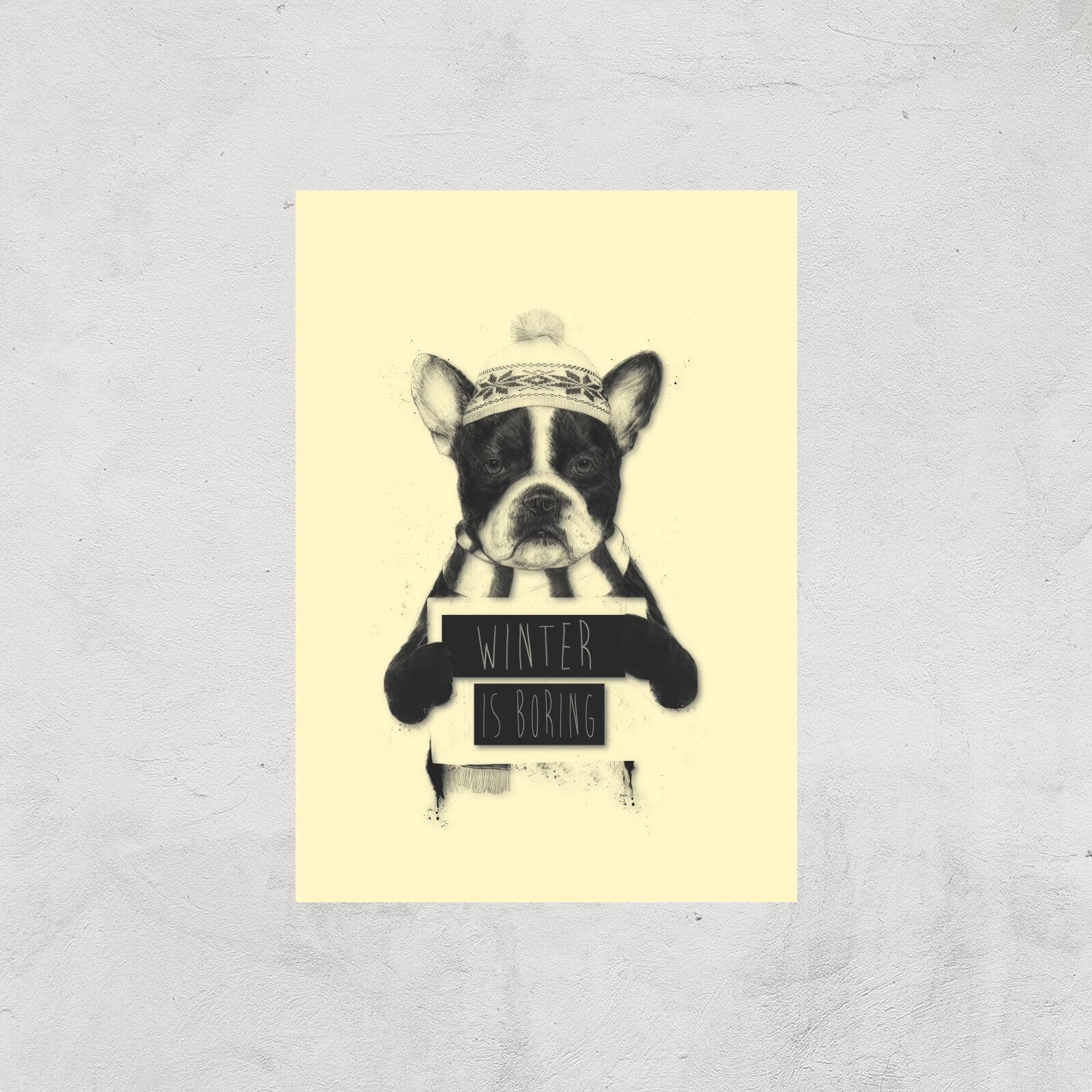 Winter Is Boring Art Print - A3 - Print Only