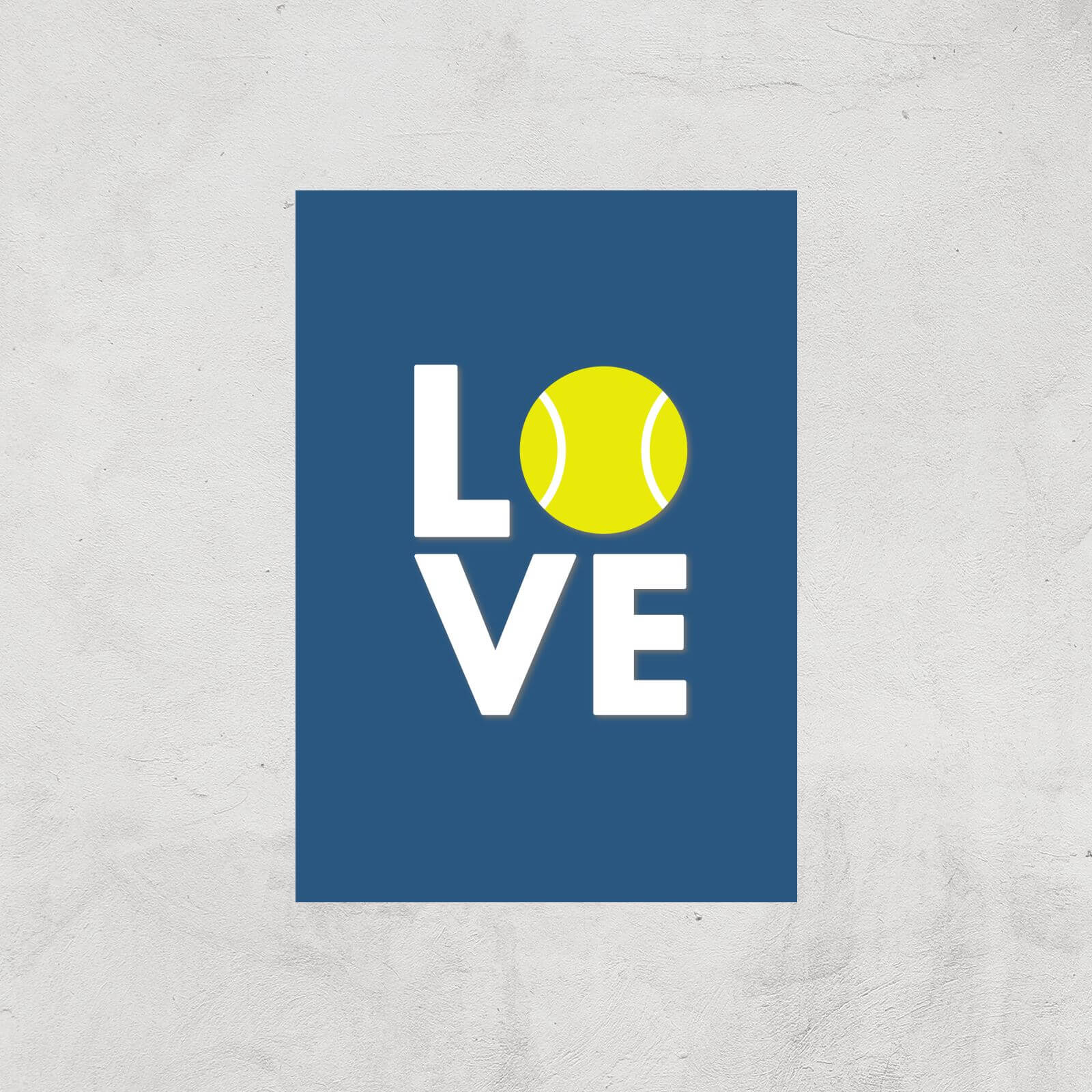 Love Tennis Art Print - A4 - Print Only