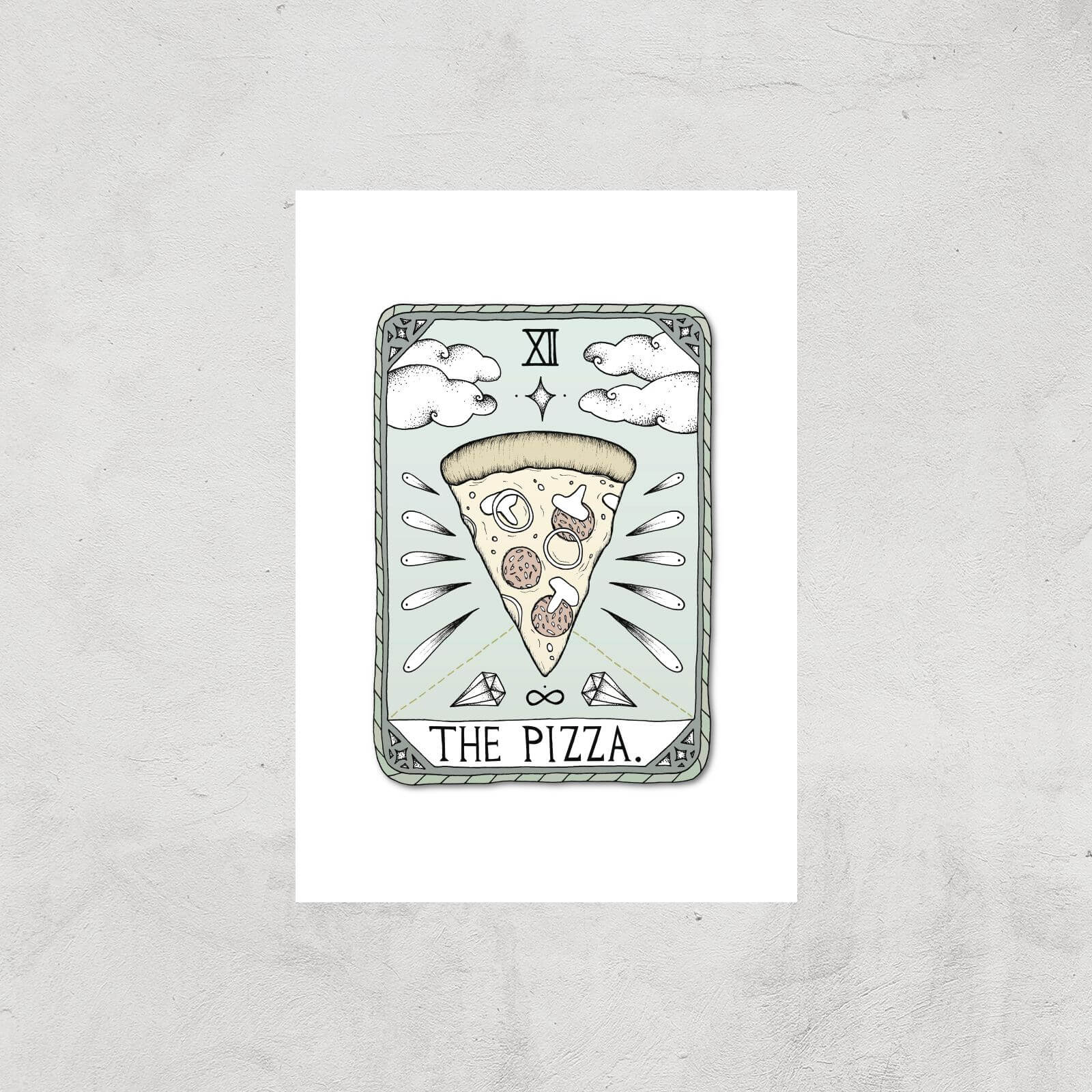 The Pizza Art Print - A3 - Print Only