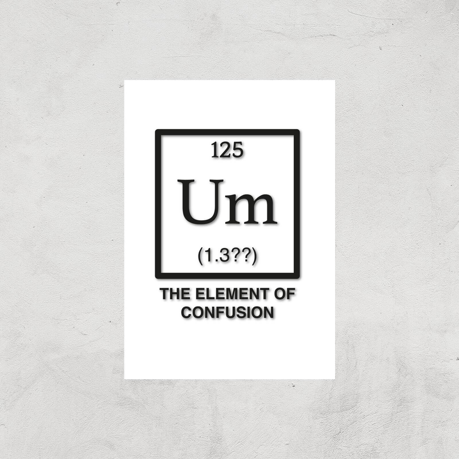 The Element Of Confusion Art Print - A3 - Print Only