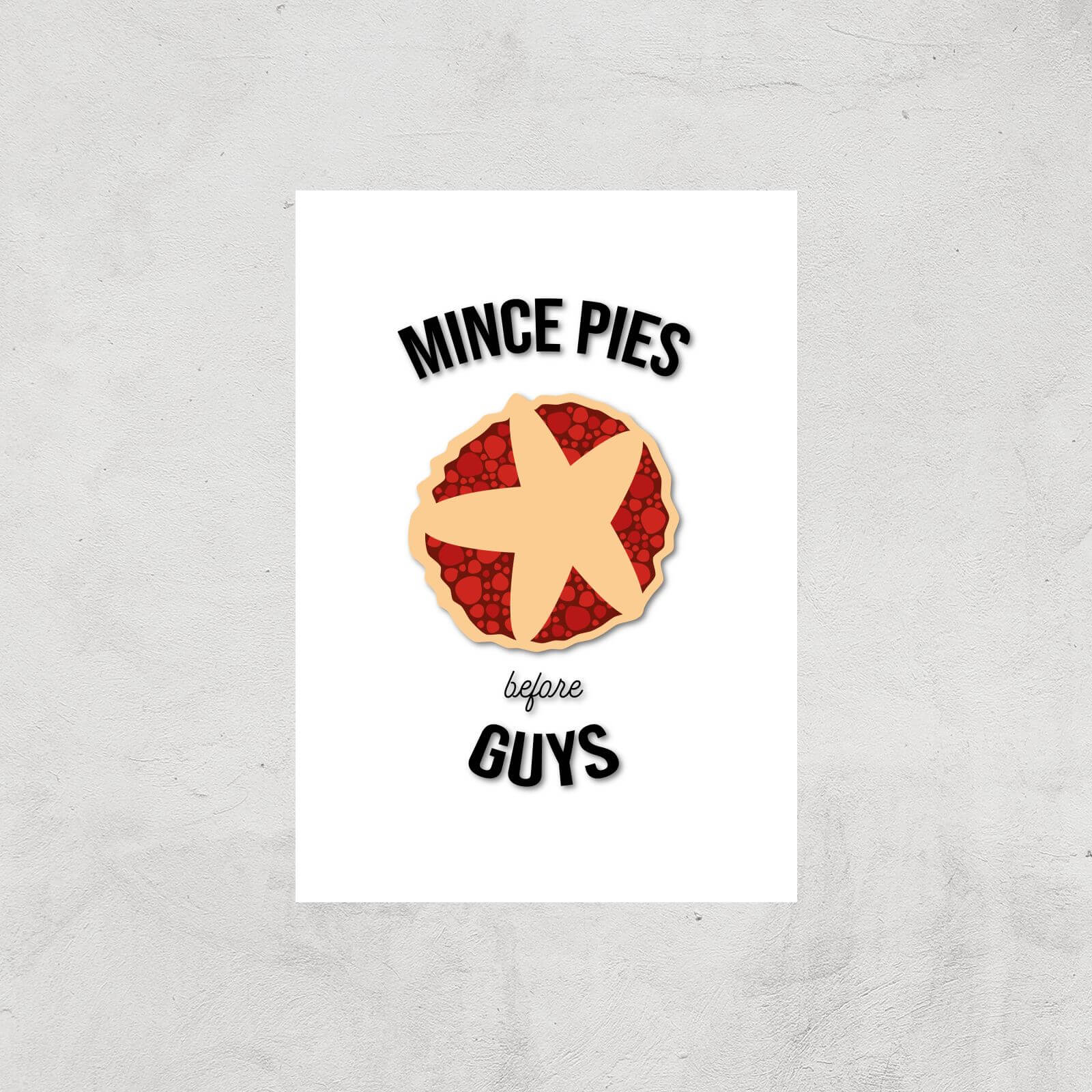 Mince Pies Before Guys Art Print - A3 - Print Only