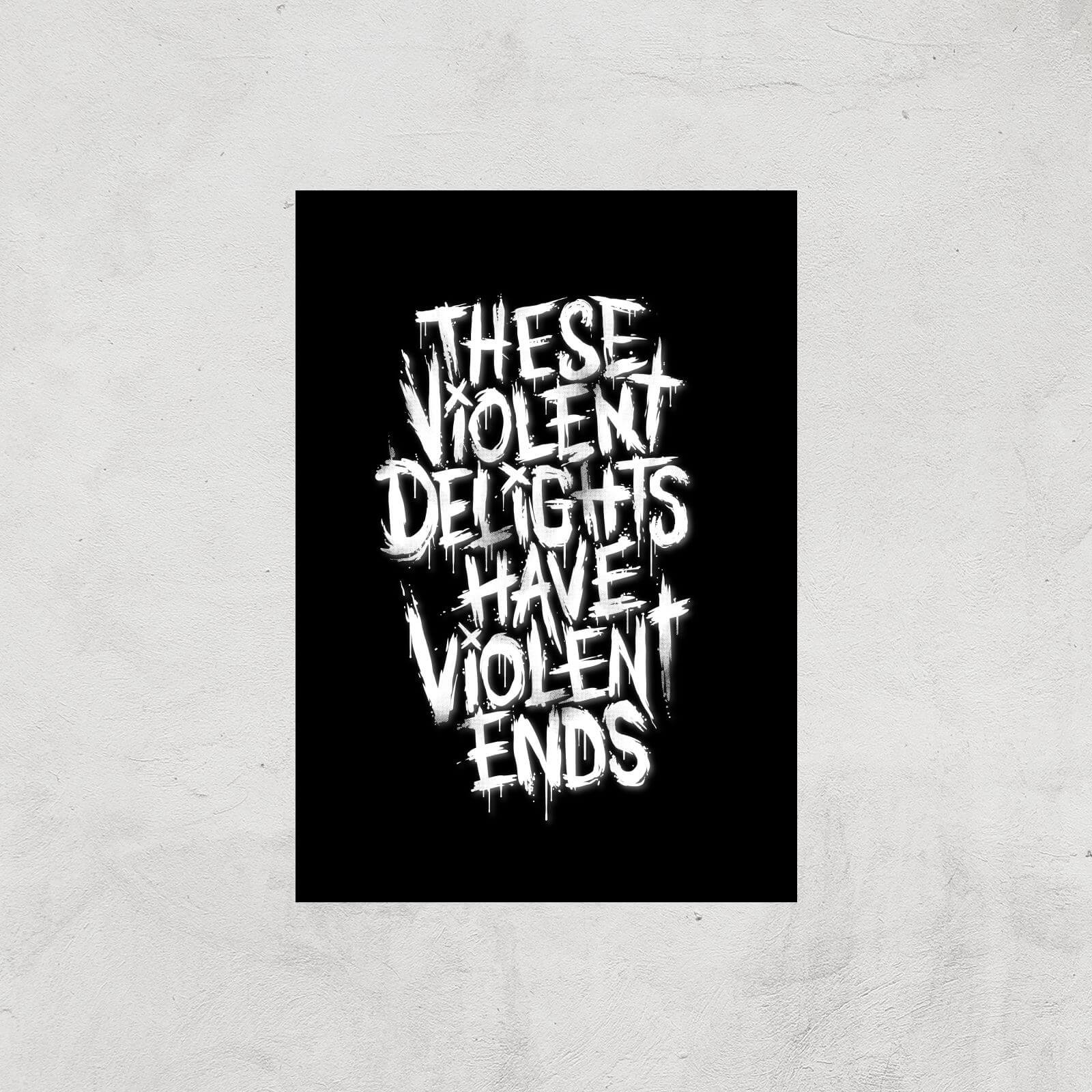 Violent Delights Art Print - A4 - Print Only