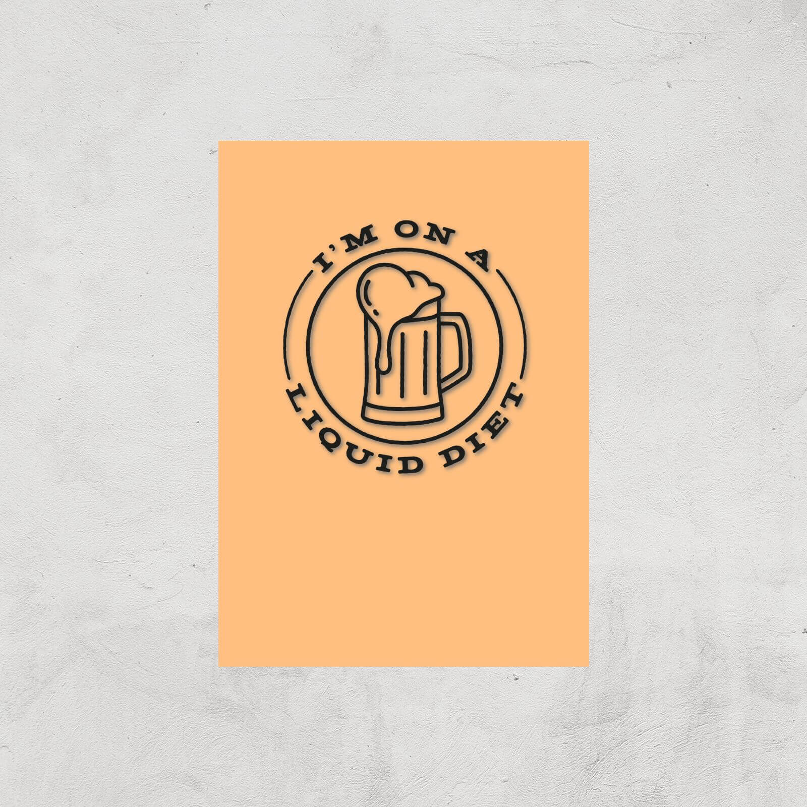 Liquid Diet Beer Art Print - A3 - Print Only