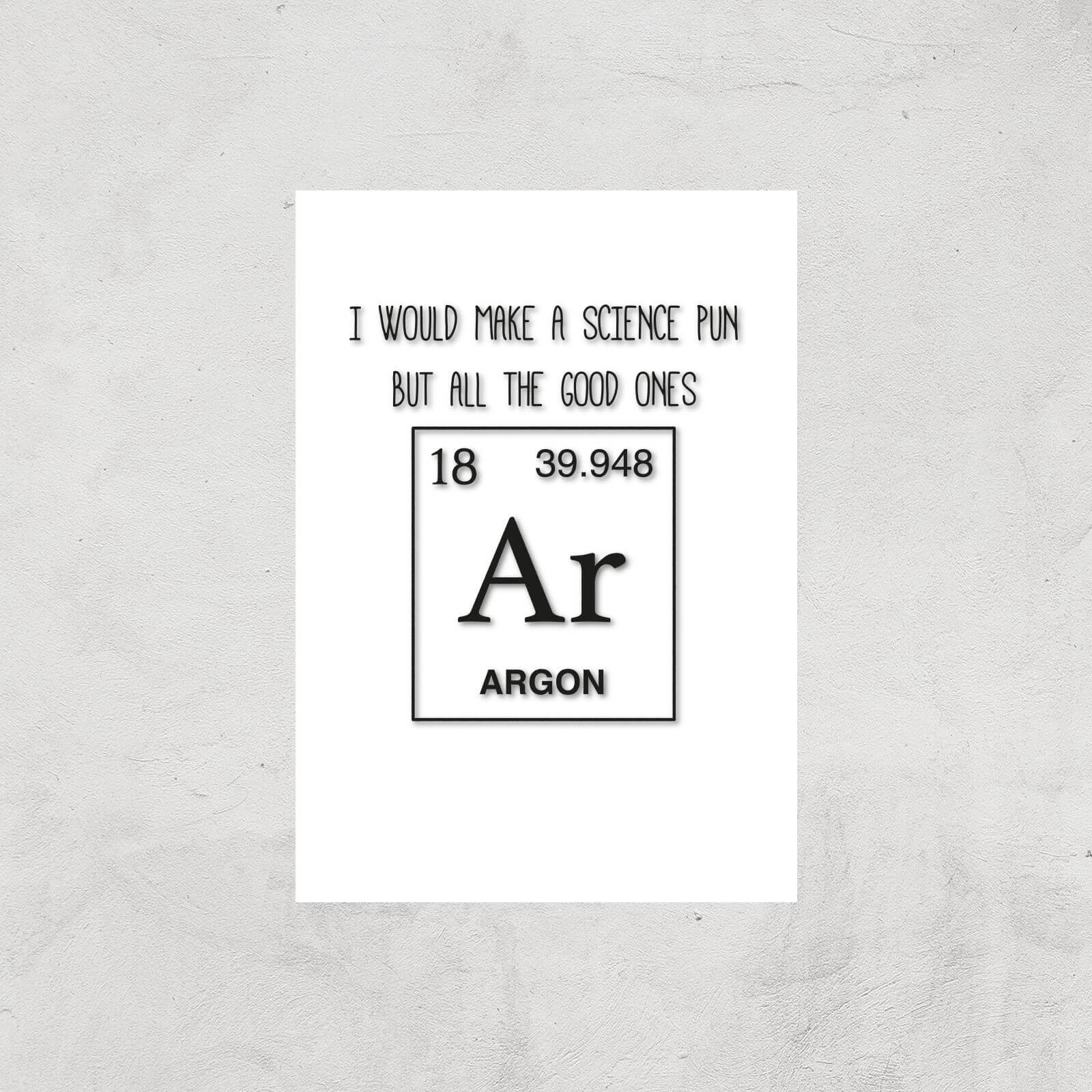 Periodic Pun Art Print - A4 - Print Only