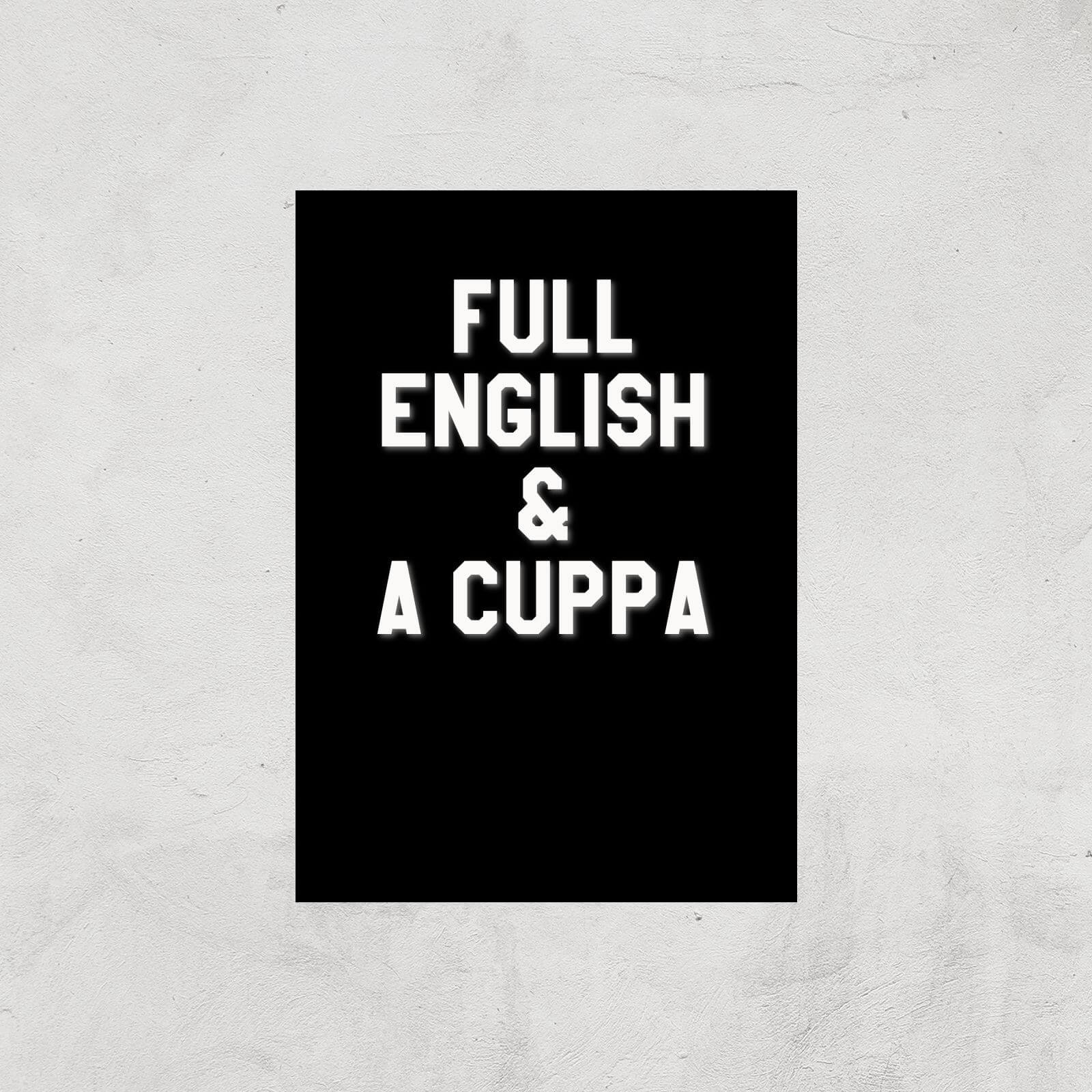 Full English And A Cuppa Art Print - A3 - Print Only