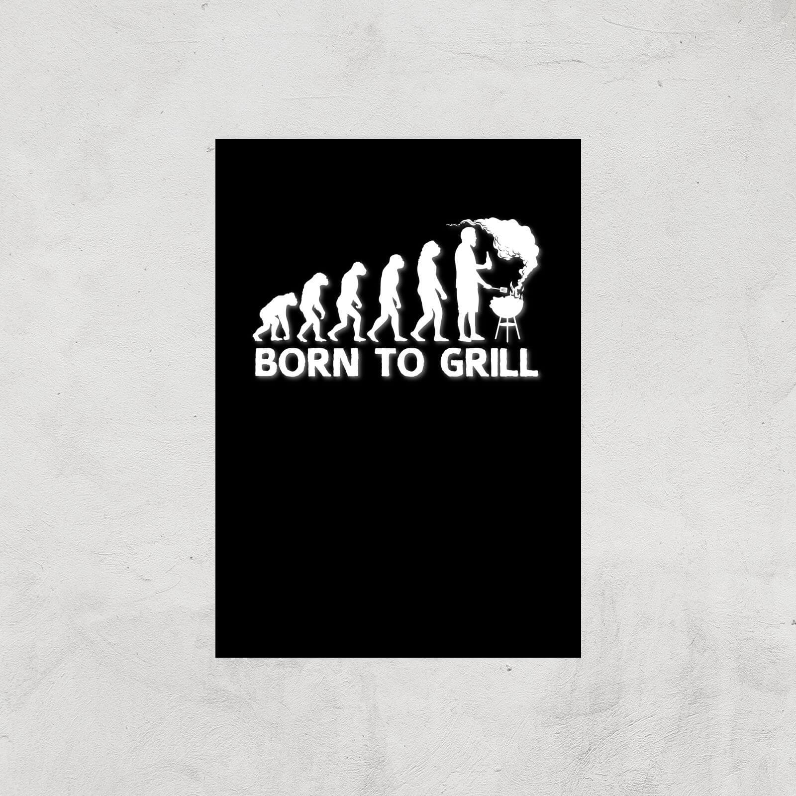 Born To Grill Art Print - A3 - Print Only