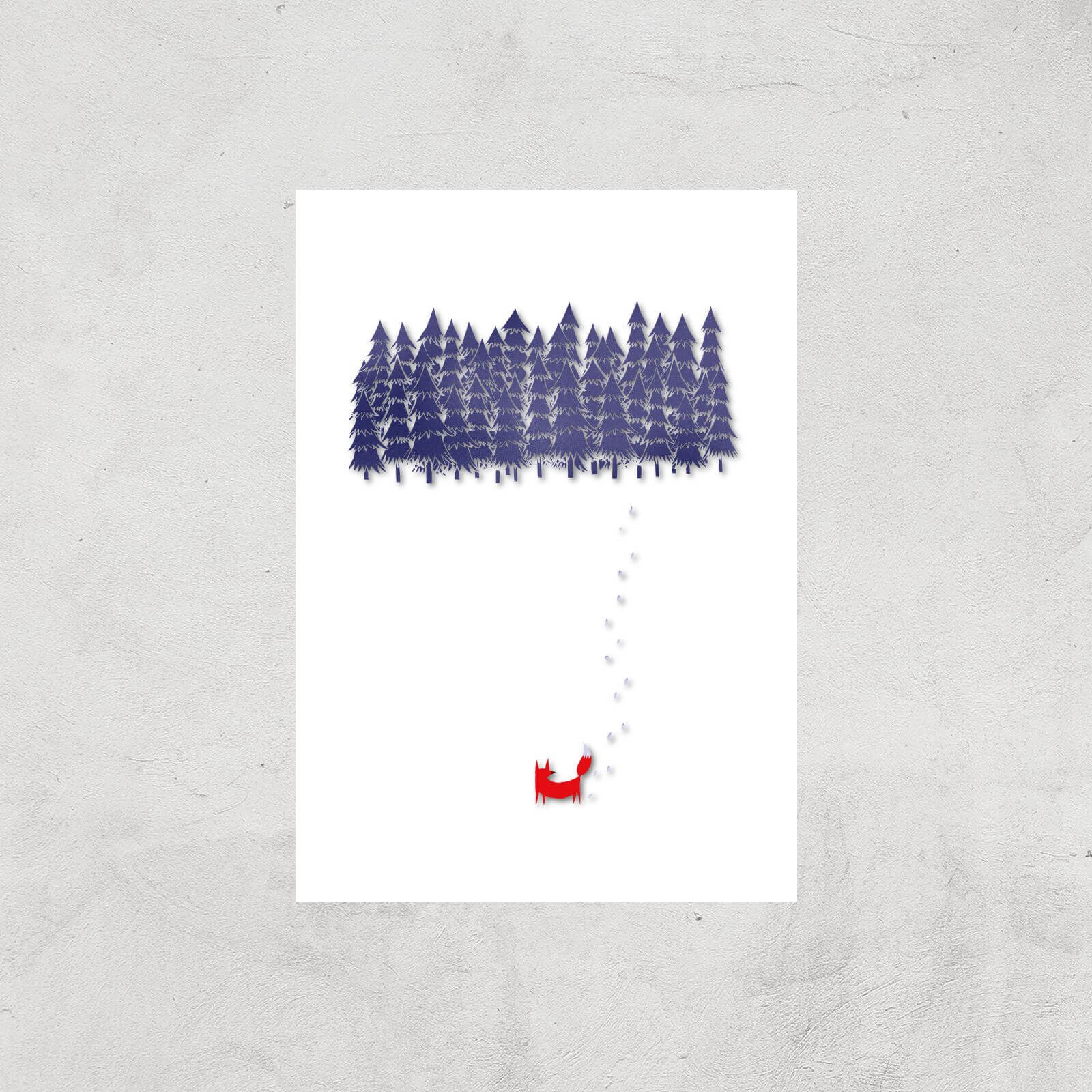 Alone In The Forest Art Print - A3 - Print Only
