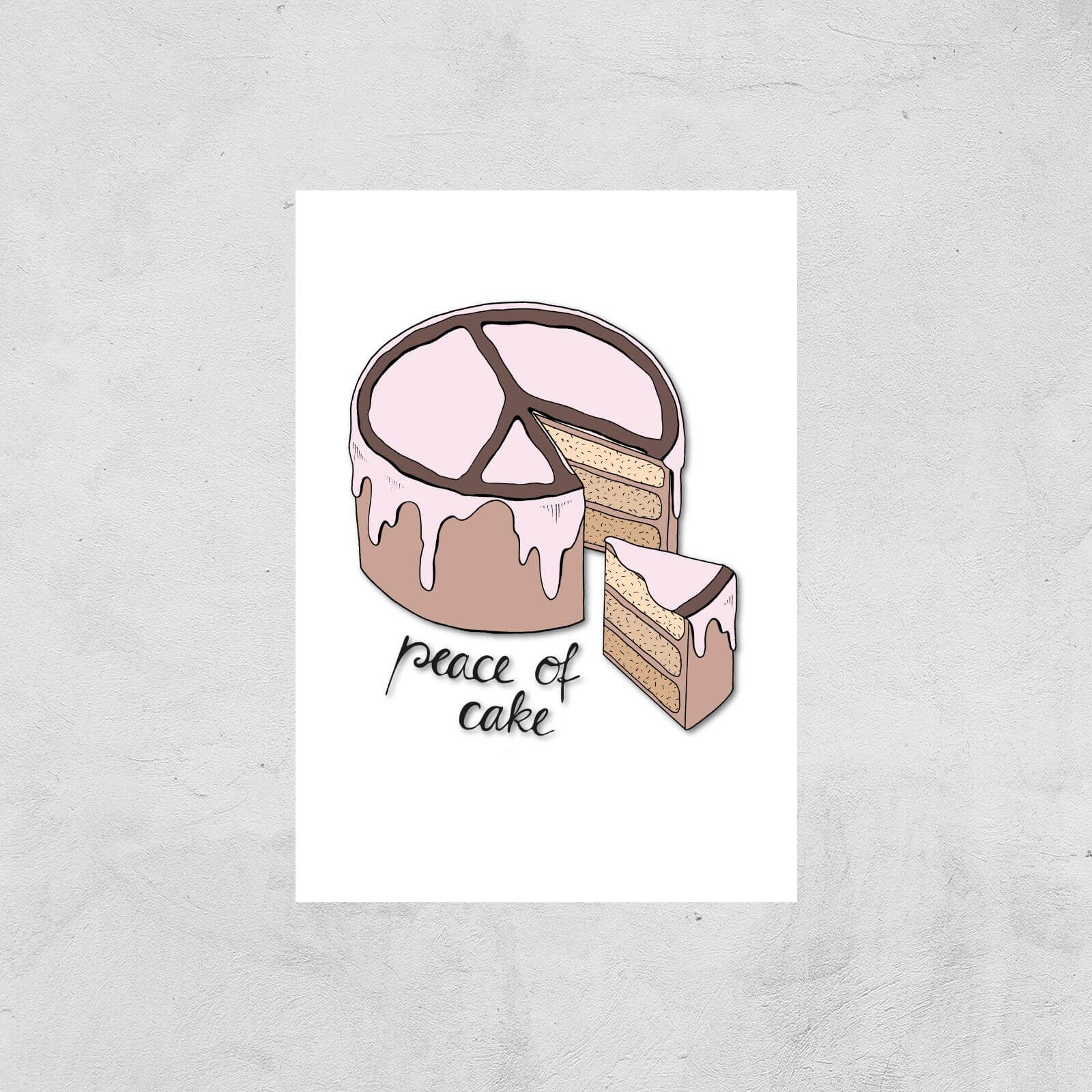 Peace Of Cake Art Print - A4 - Print Only