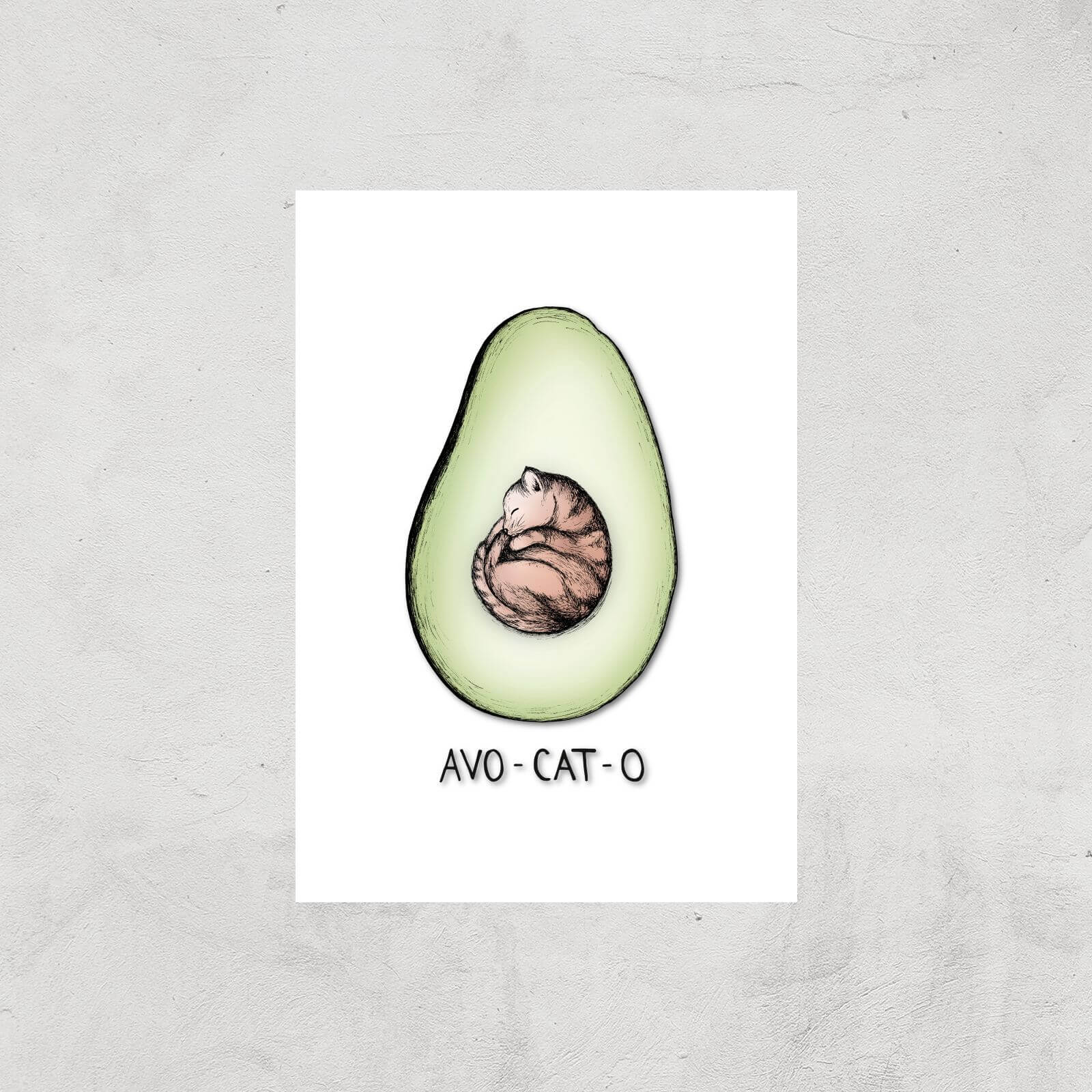 Avo-Cat-O Art Print - A3 - Print Only