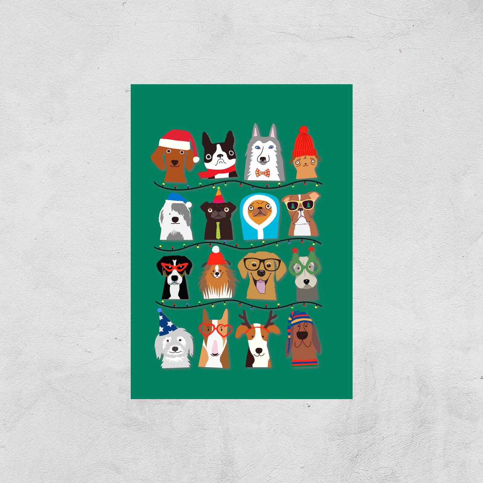 Merry Dogmas Art Print - A3 - Print Only