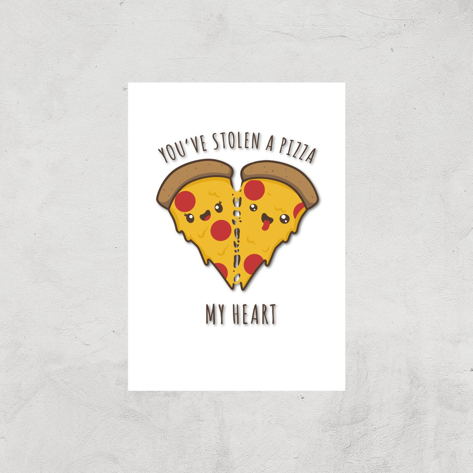 A Pizza My Heart Art Print - A3 - Print Only