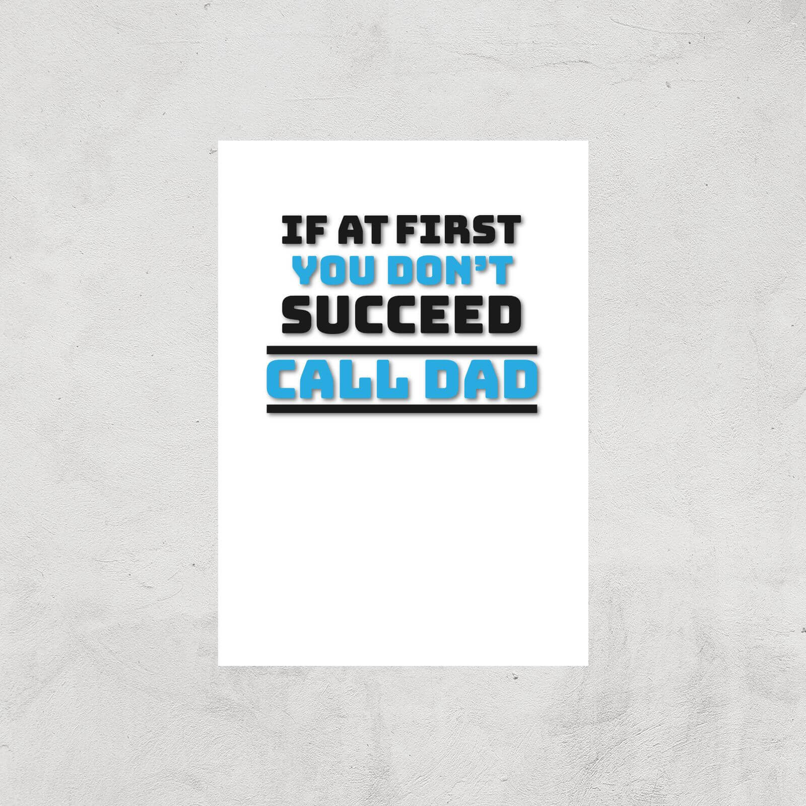 Call Dad Art Print - A4 - Print Only