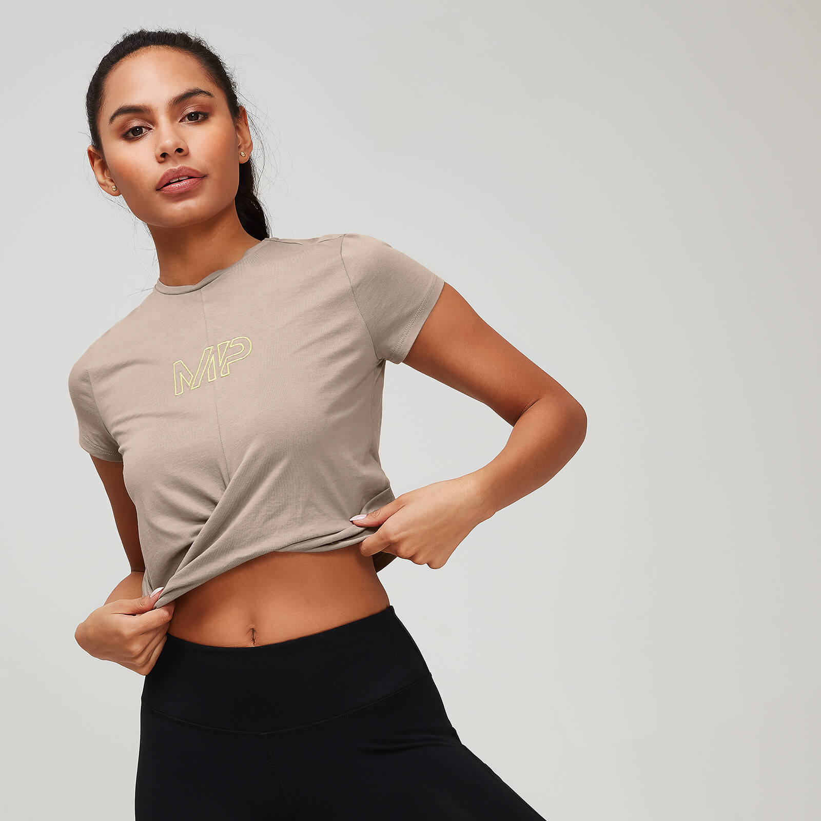 

Футболка для выходных Twist Front, цвет пралине - S