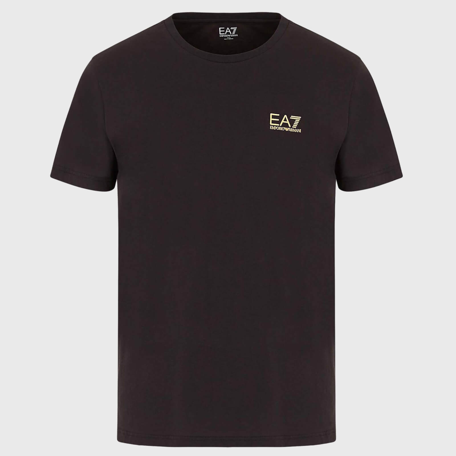 EA7 Men's Core Identity T-Shirt - Black/Gold