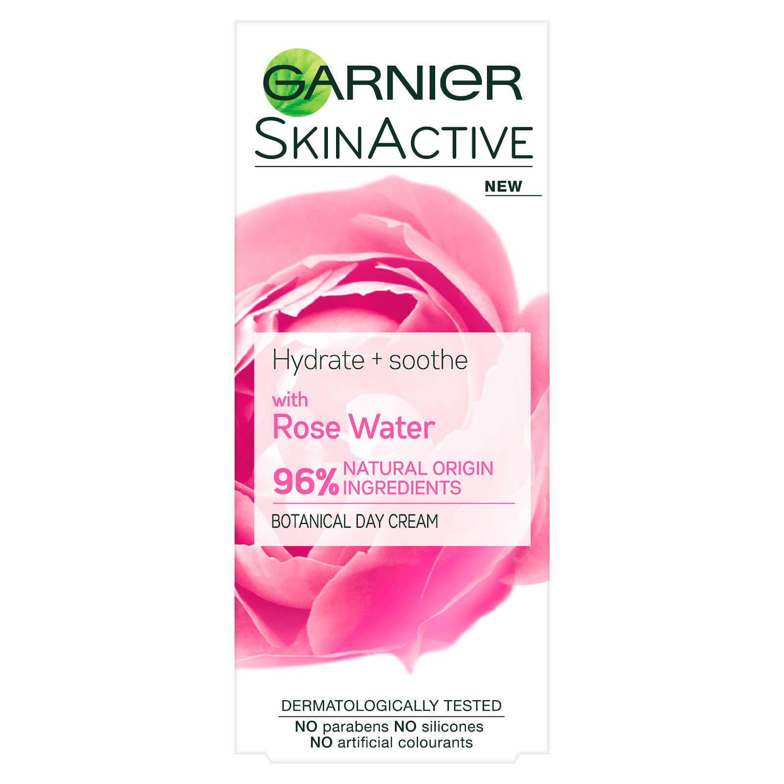 

Garnier Natural Rose Water Moisturiser for Sensitive Skin 50ml