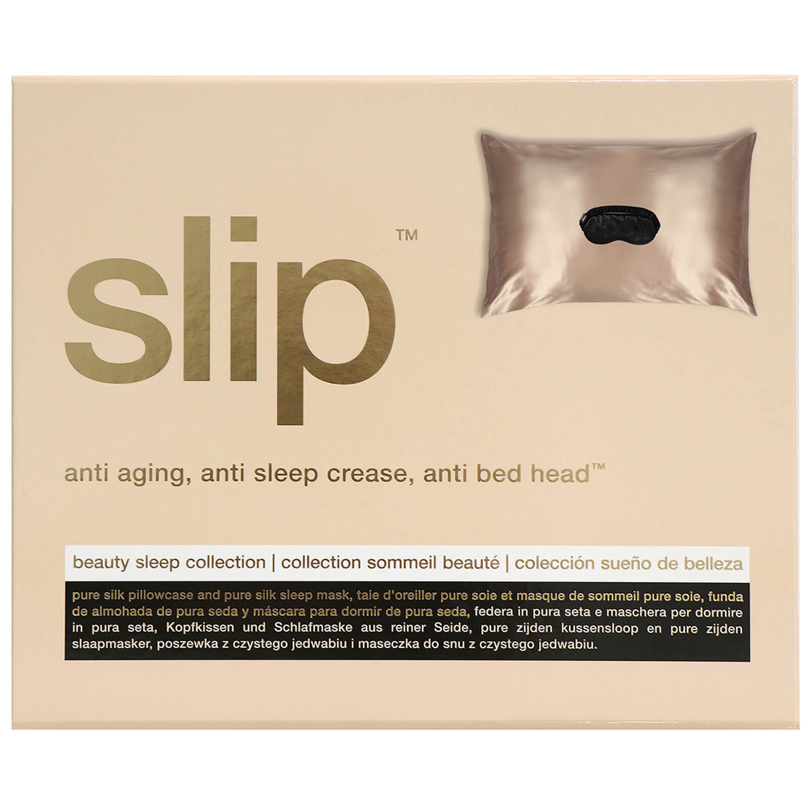 

Slip Beauty Sleep Gift Sets (Various Colours) - Caramel/Black
