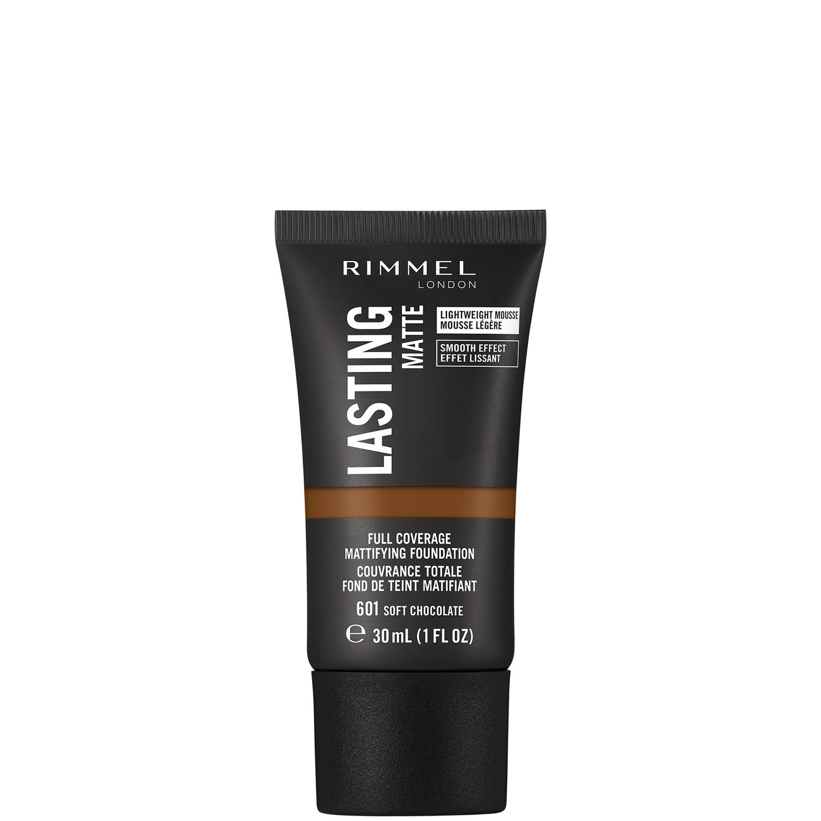 Image of Rimmel London Lasting Matte fondotinta 30 ml (varie tonalità) - 601 Soft Chocolate051