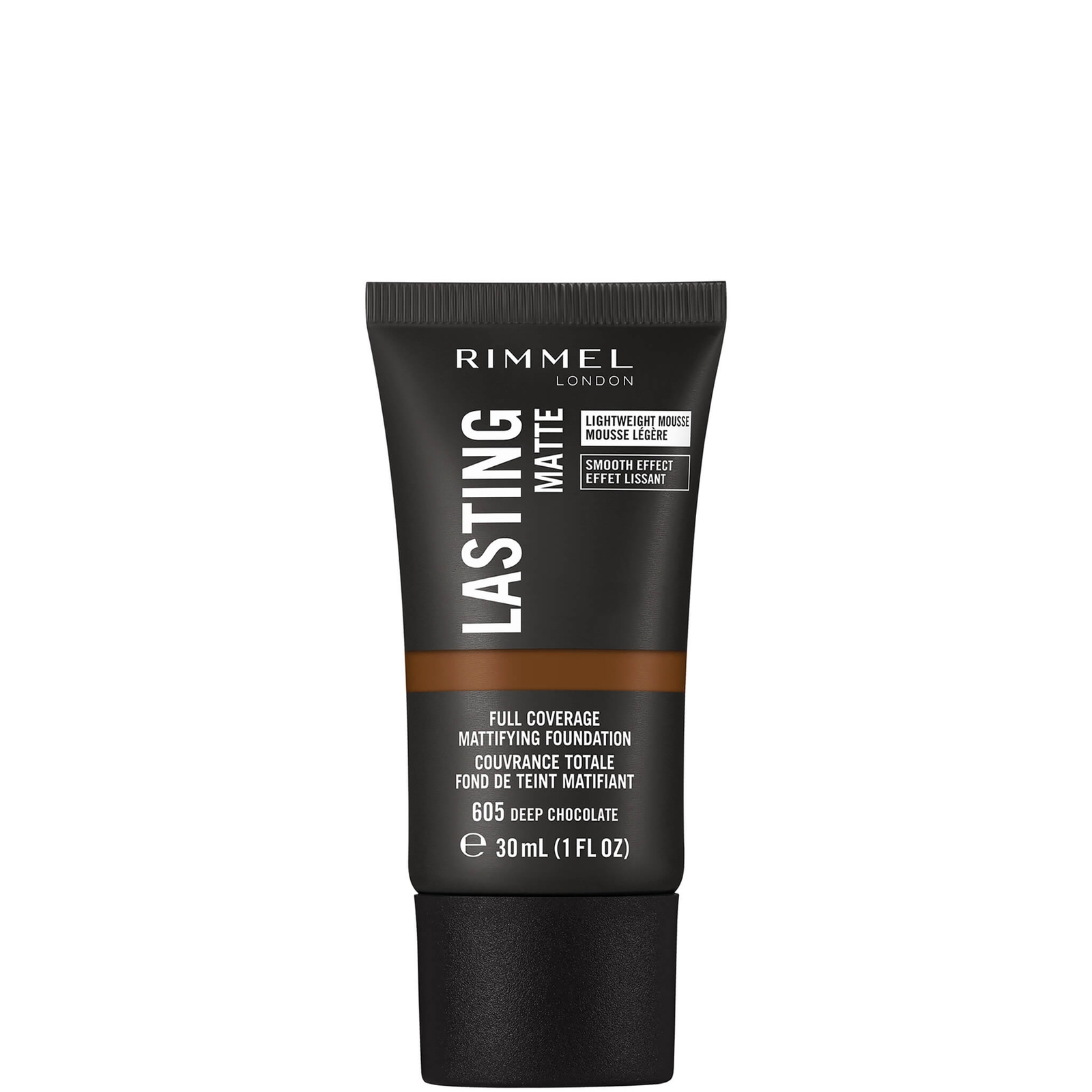 Image of Rimmel London Lasting Matte fondotinta 30 ml (varie tonalità) - #6F5754\605 Deep Chocolate051