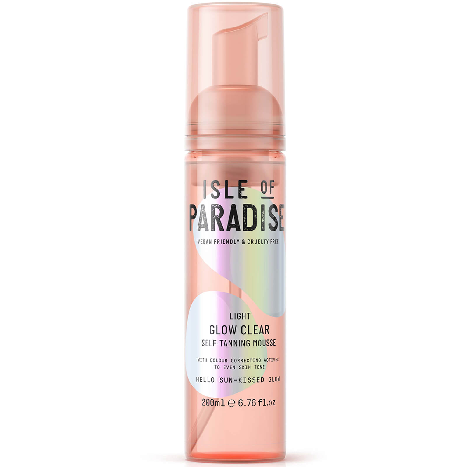 Image of Isle of Paradise Glow Clear Self-Tanning Mousse - Light 200ml