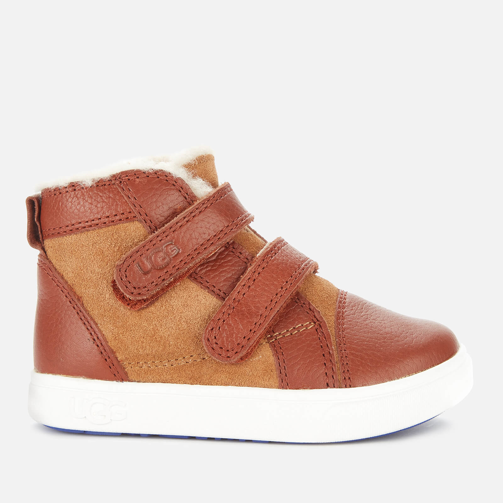 UGG Toddlers' Rennon II Hi-Top Trainers - Chestnut