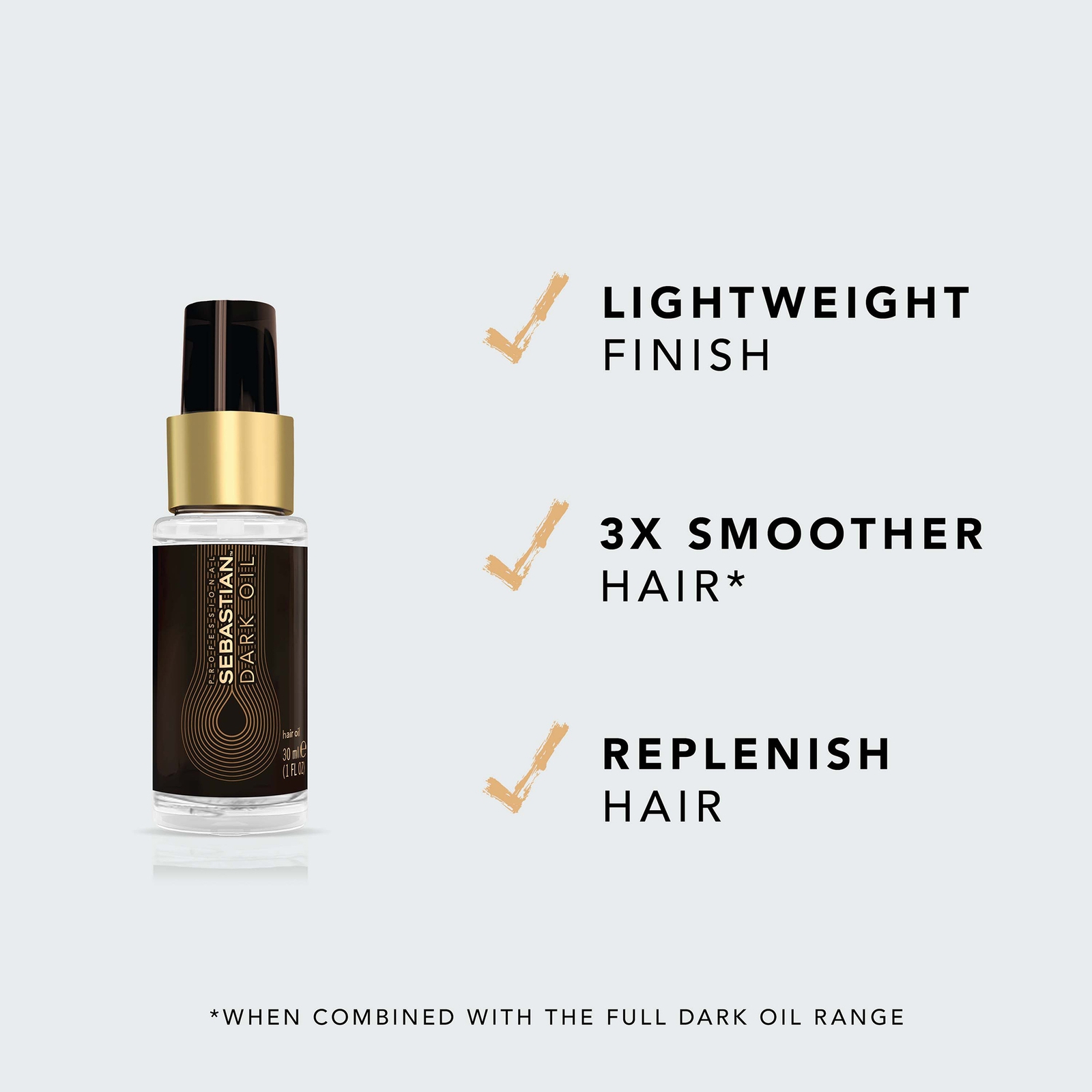 Sebastian Professional Lightweight Dark Oil for Smooth Hair 30ml