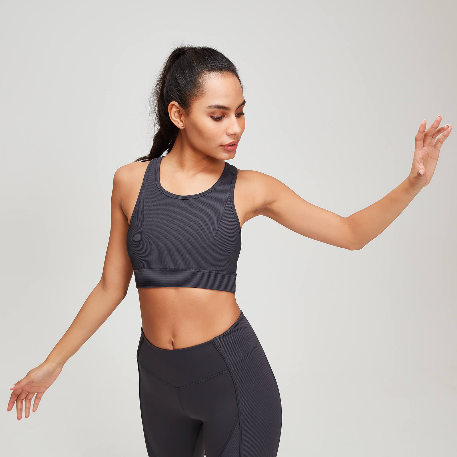 

MP Women's Textured Training Sports Bra - Slate - XS