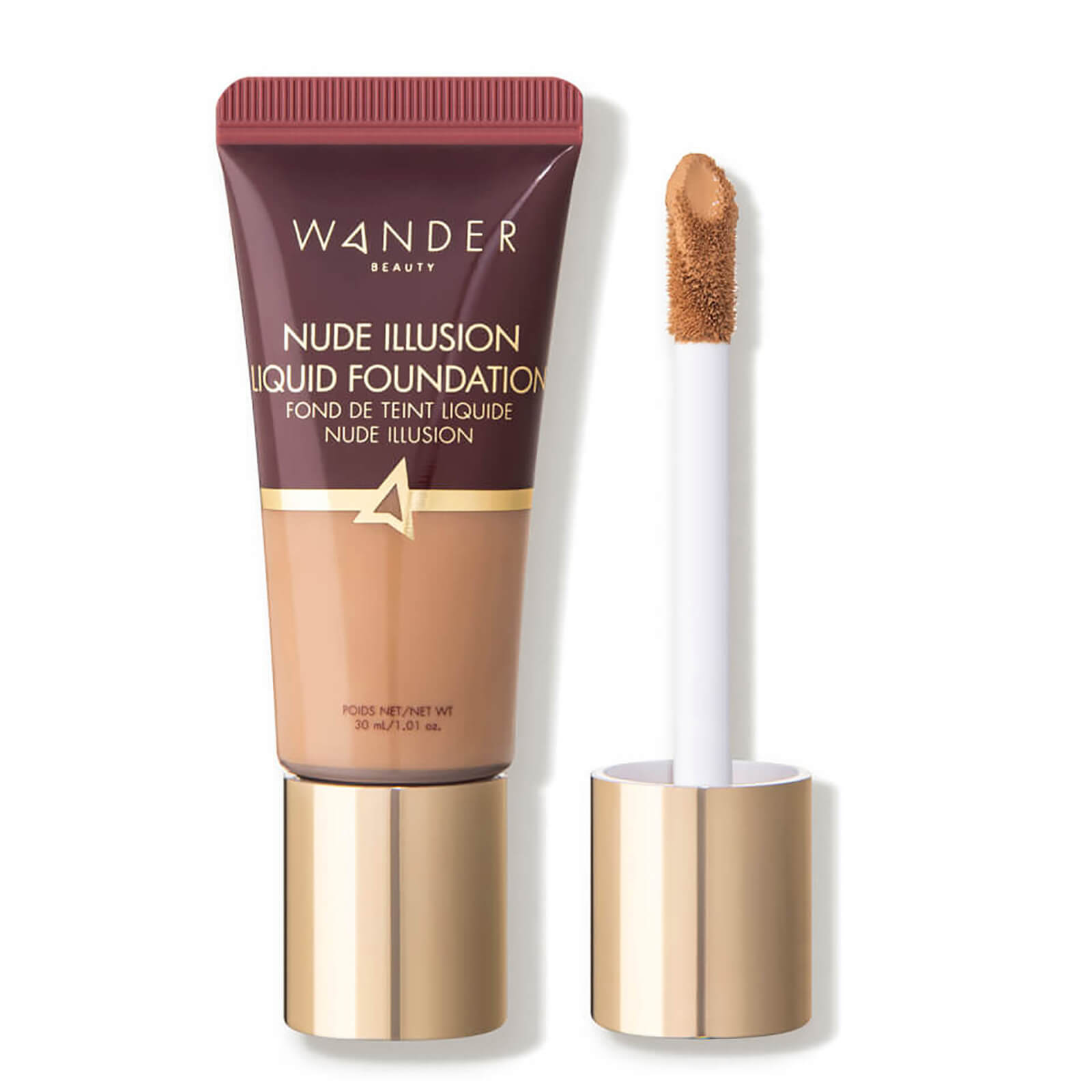 Wander Beauty Nude Illusion Liquid Foundation 1.01 oz (Various Shades) - Golden Medium