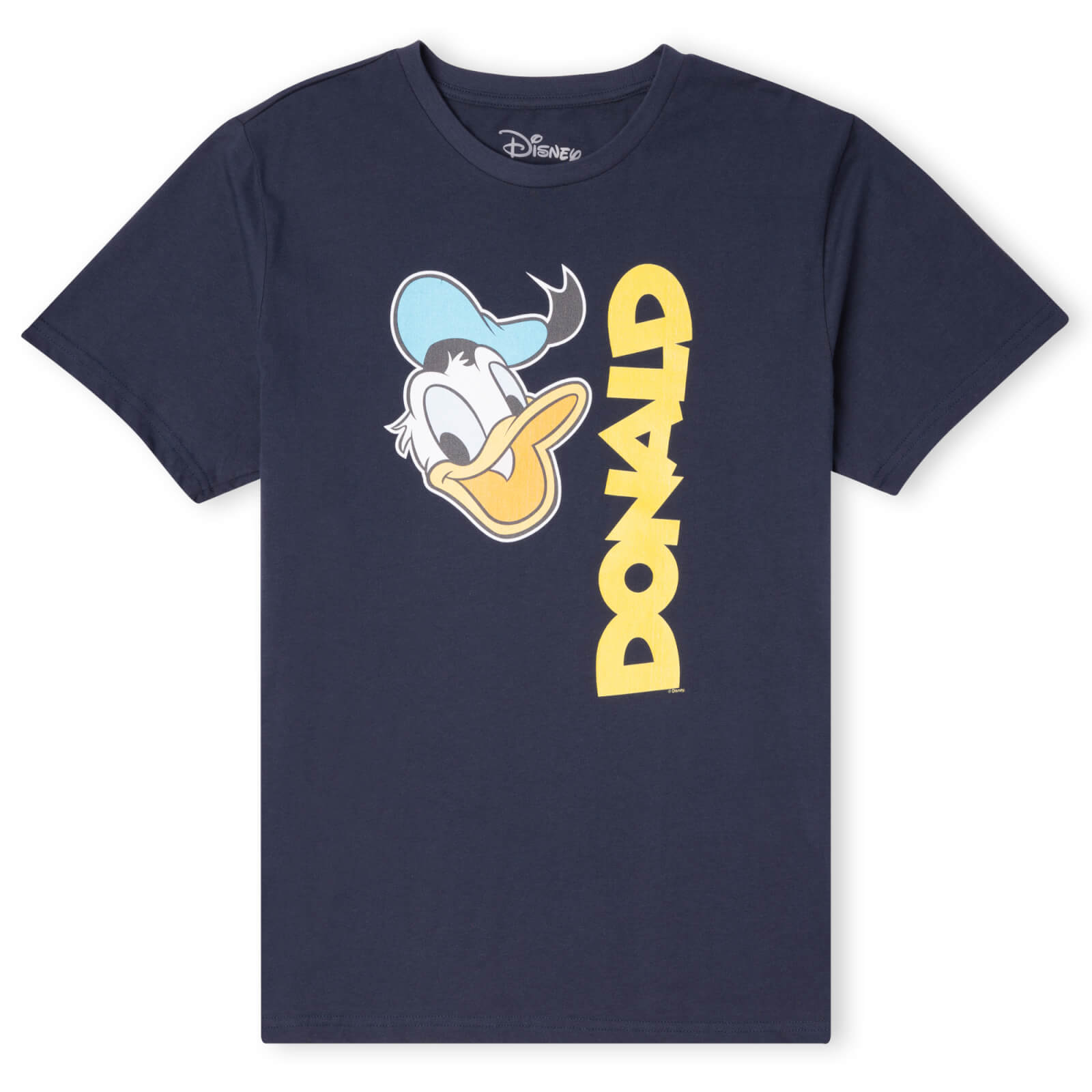 Disney Donald Duck Face Men's T-Shirt - Navy - M
