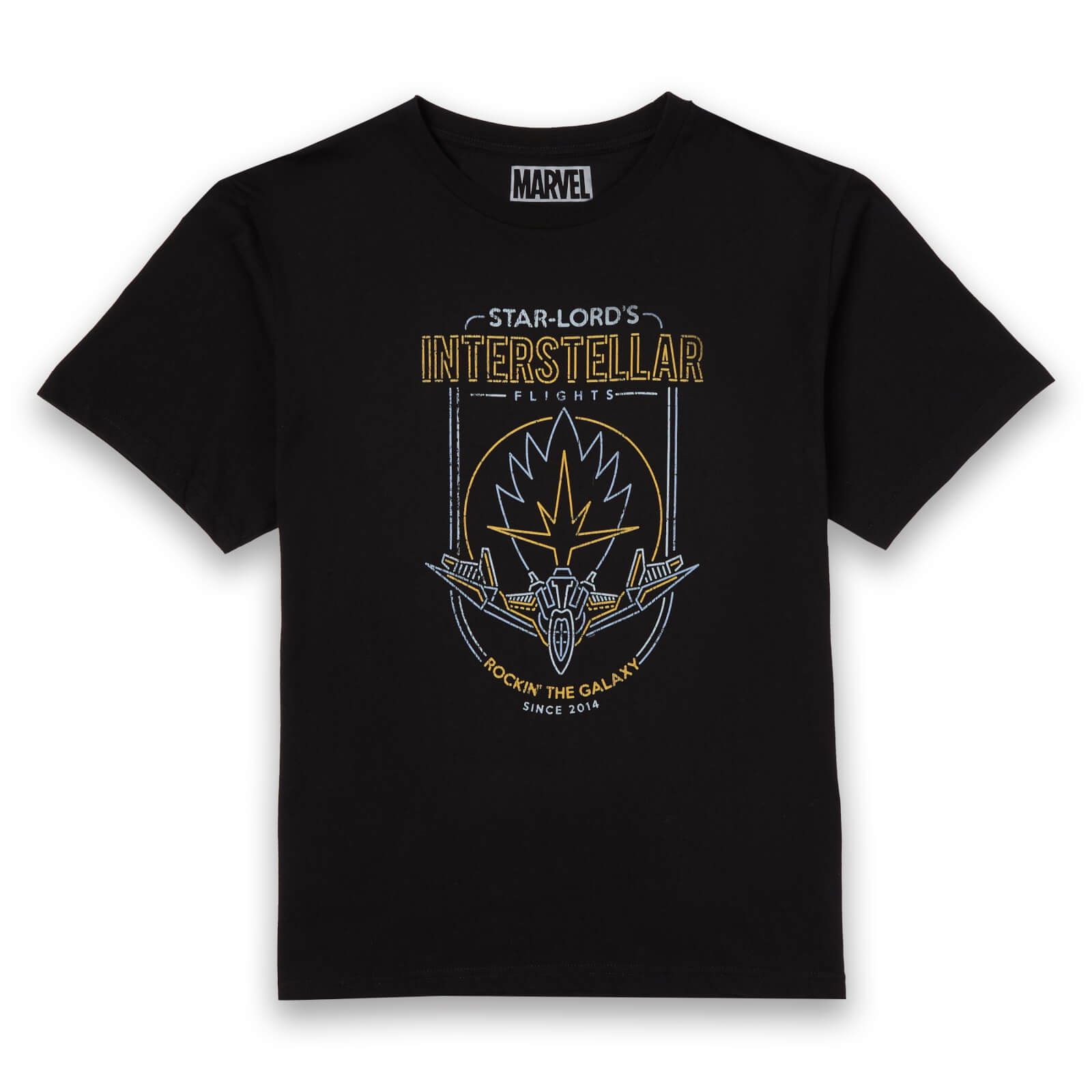 Marvel Guardians Of The Galaxy Interstellar Flights Men's T-Shirt - Black - M