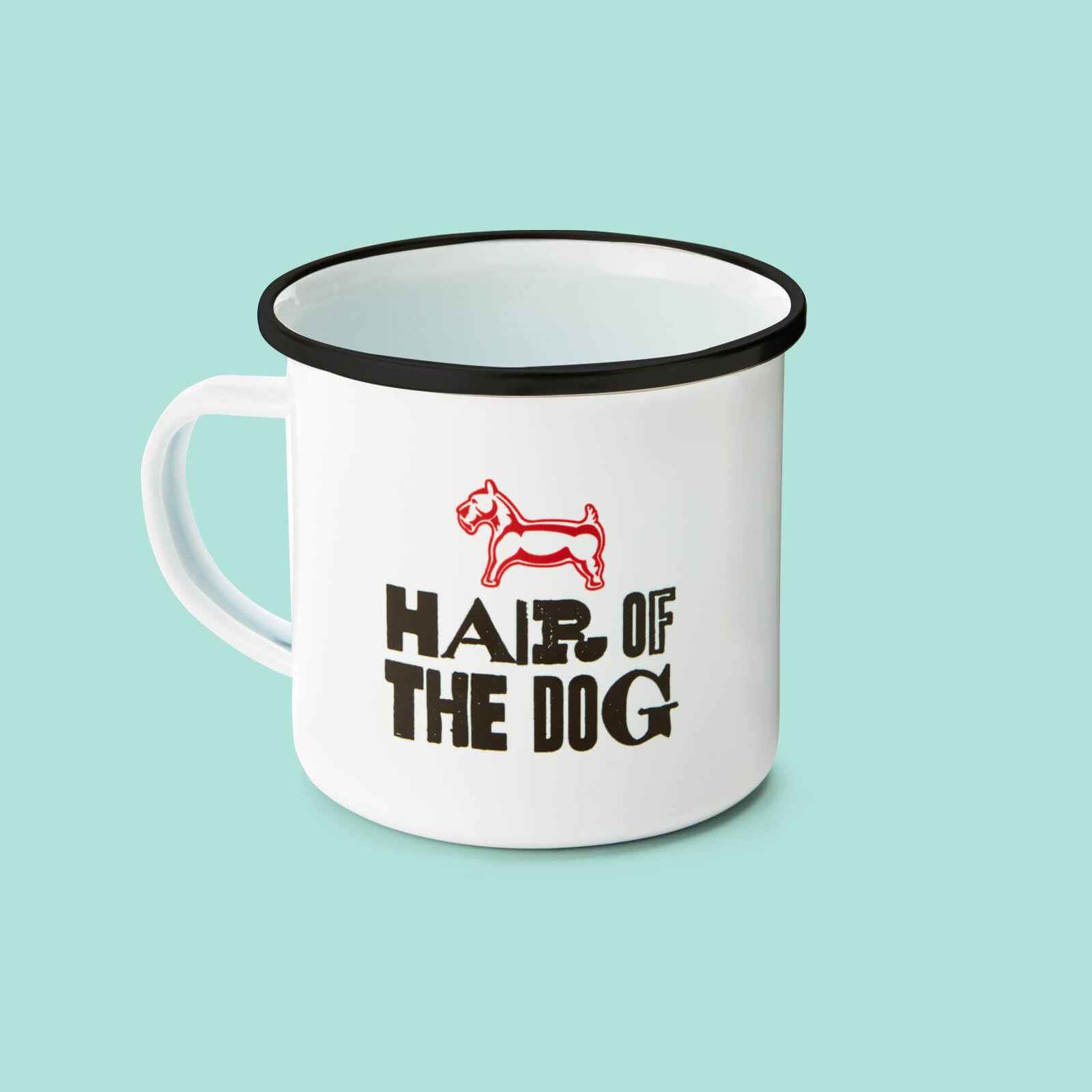 Monopoly Hair Of The Dog Enamel Mug White