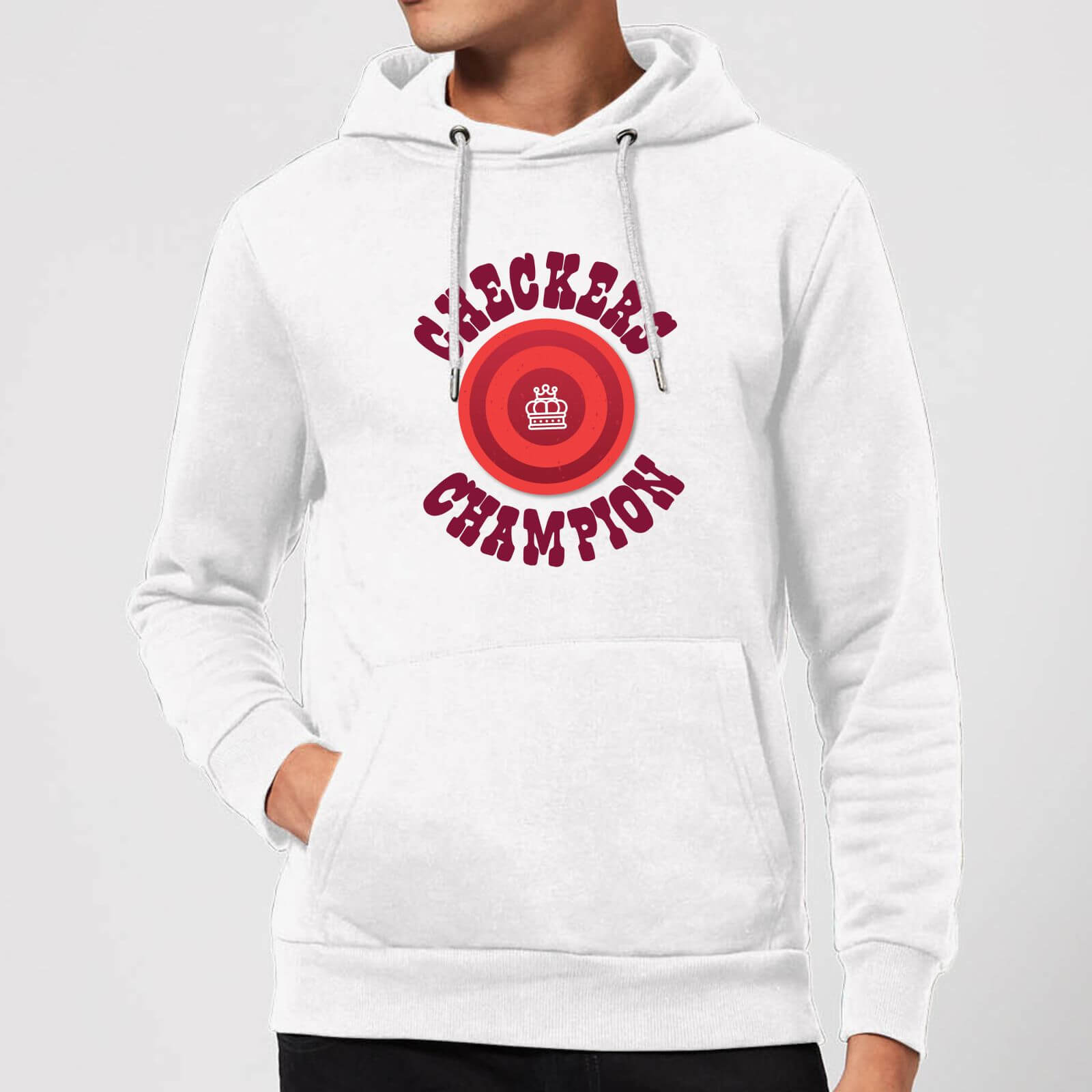 red and white checkered hoodie