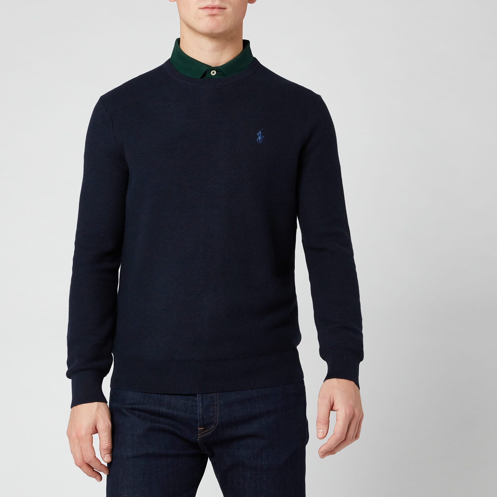 Polo Ralph Lauren Men's Mesh Cotton Sweatshirt - Navy Heather - S