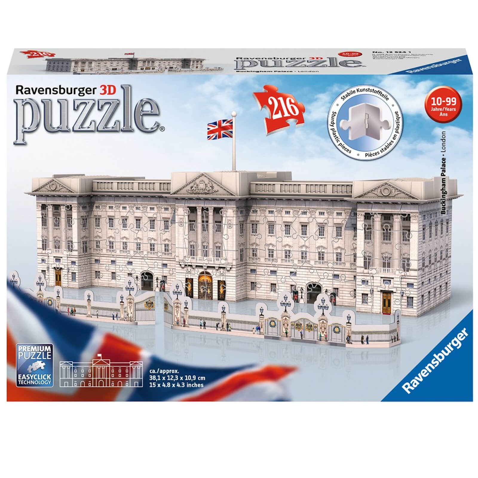 Ravensburger Buckingham Palace 3D Jigsaw Puzzle (216 Pieces) Ravensburger Buckingham Palace 3D Jigsaw Puzzle (216 Pieces)
