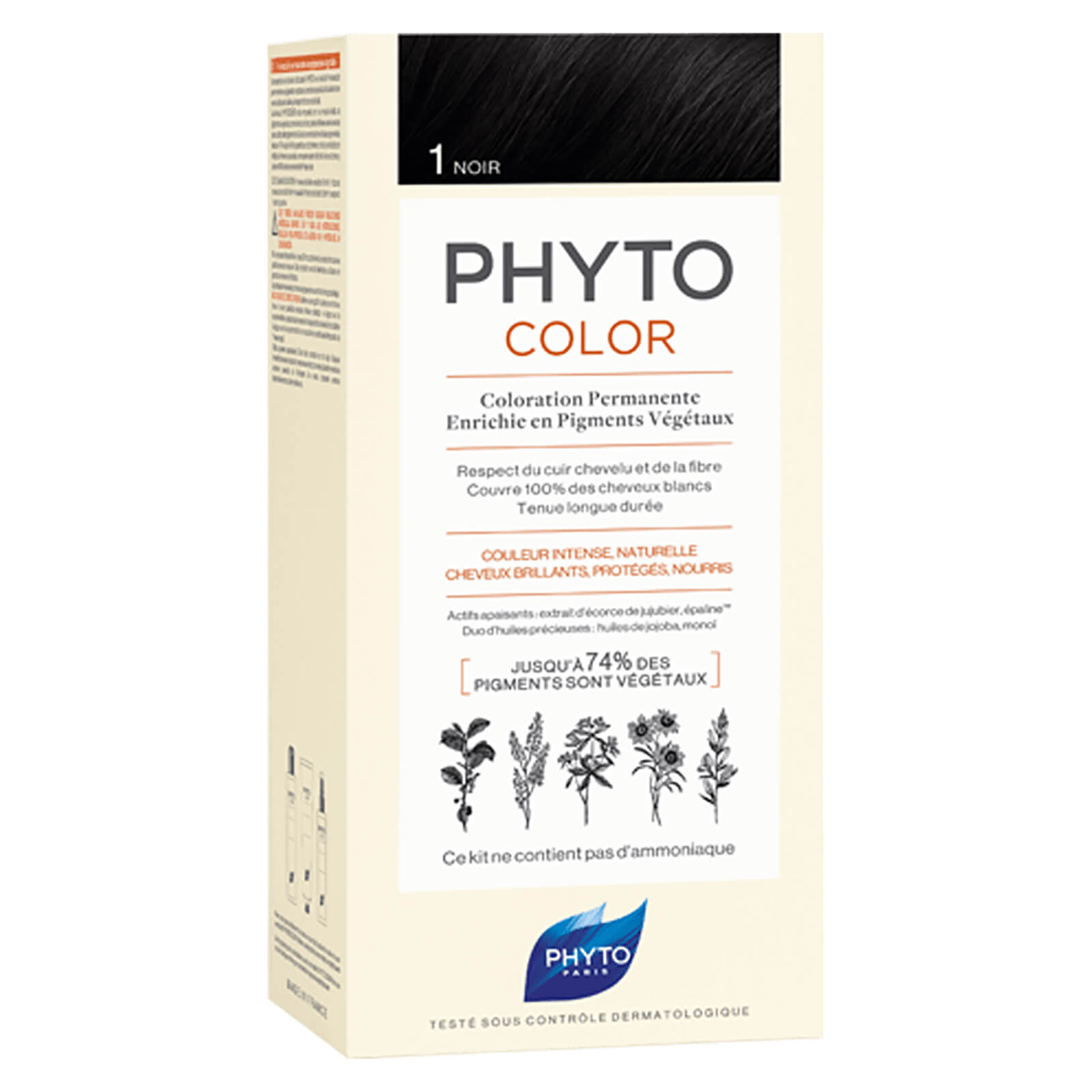 Phyto Hair Colour By Color - 1 Black 180g