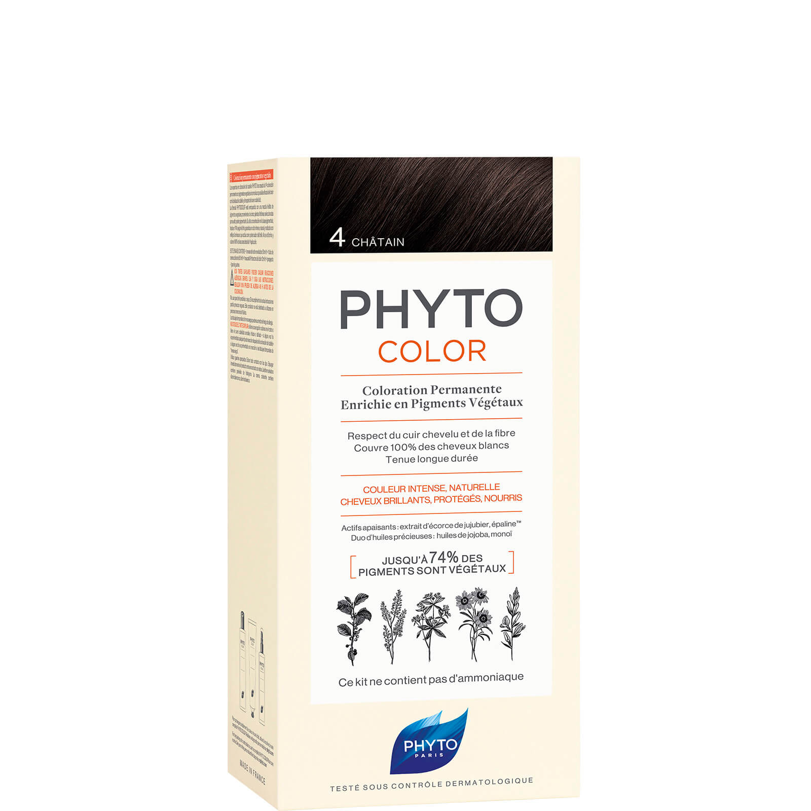 Phyto Hair Colour By Color - 4 Brown 180g