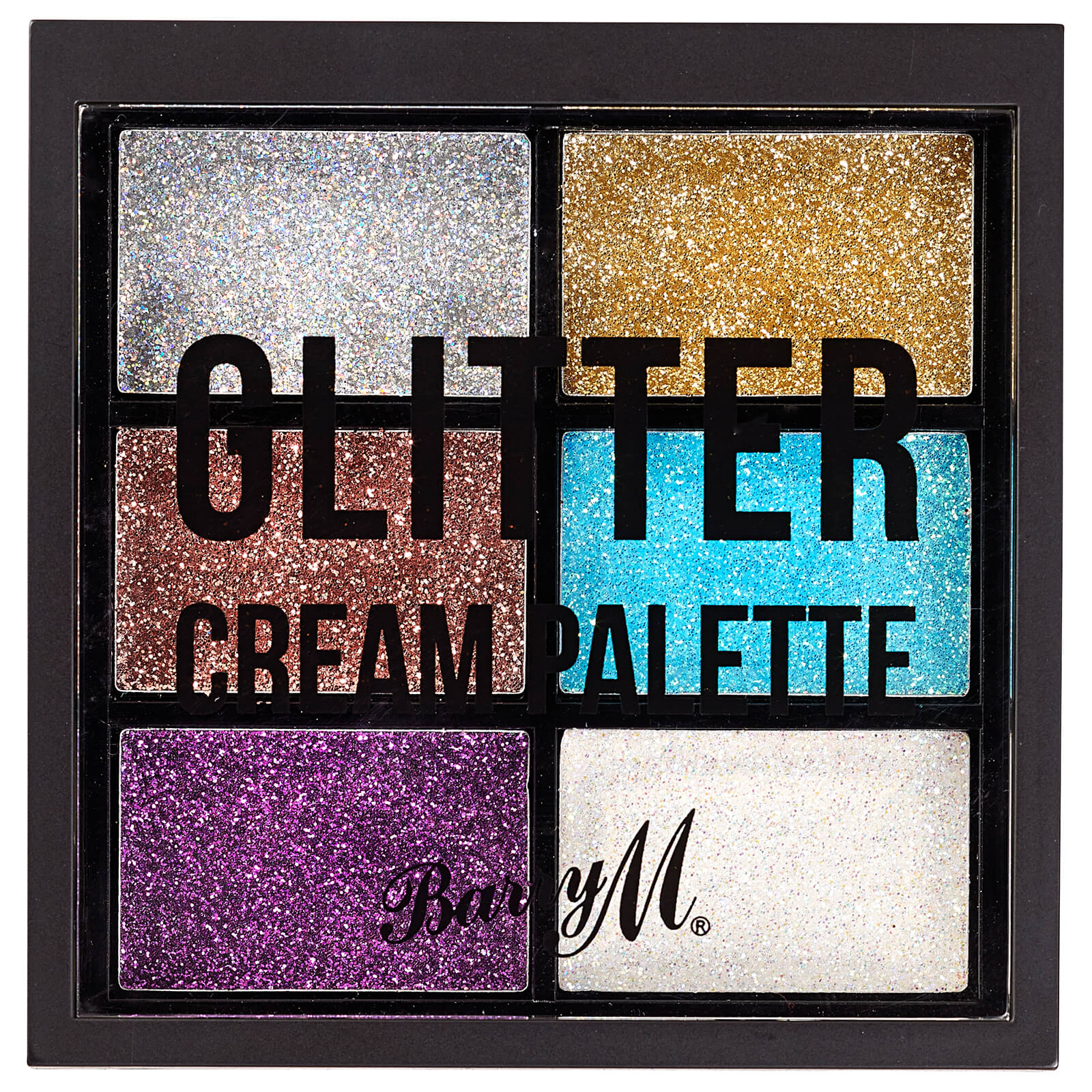 Barry M Cosmetics Glitter Cream Palette 2