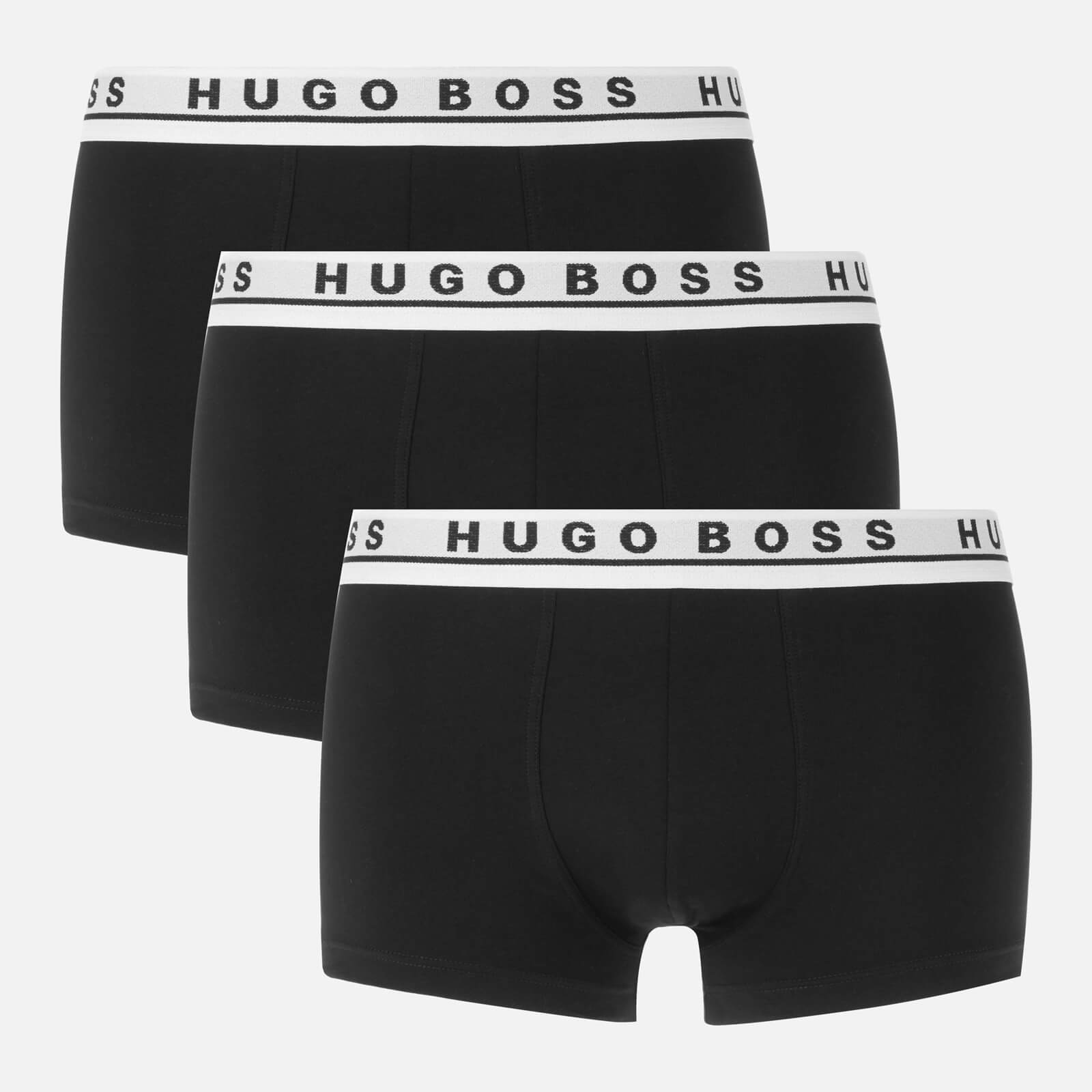 BOSS Men's Triple Pack Boxer Shorts - Black/White - L