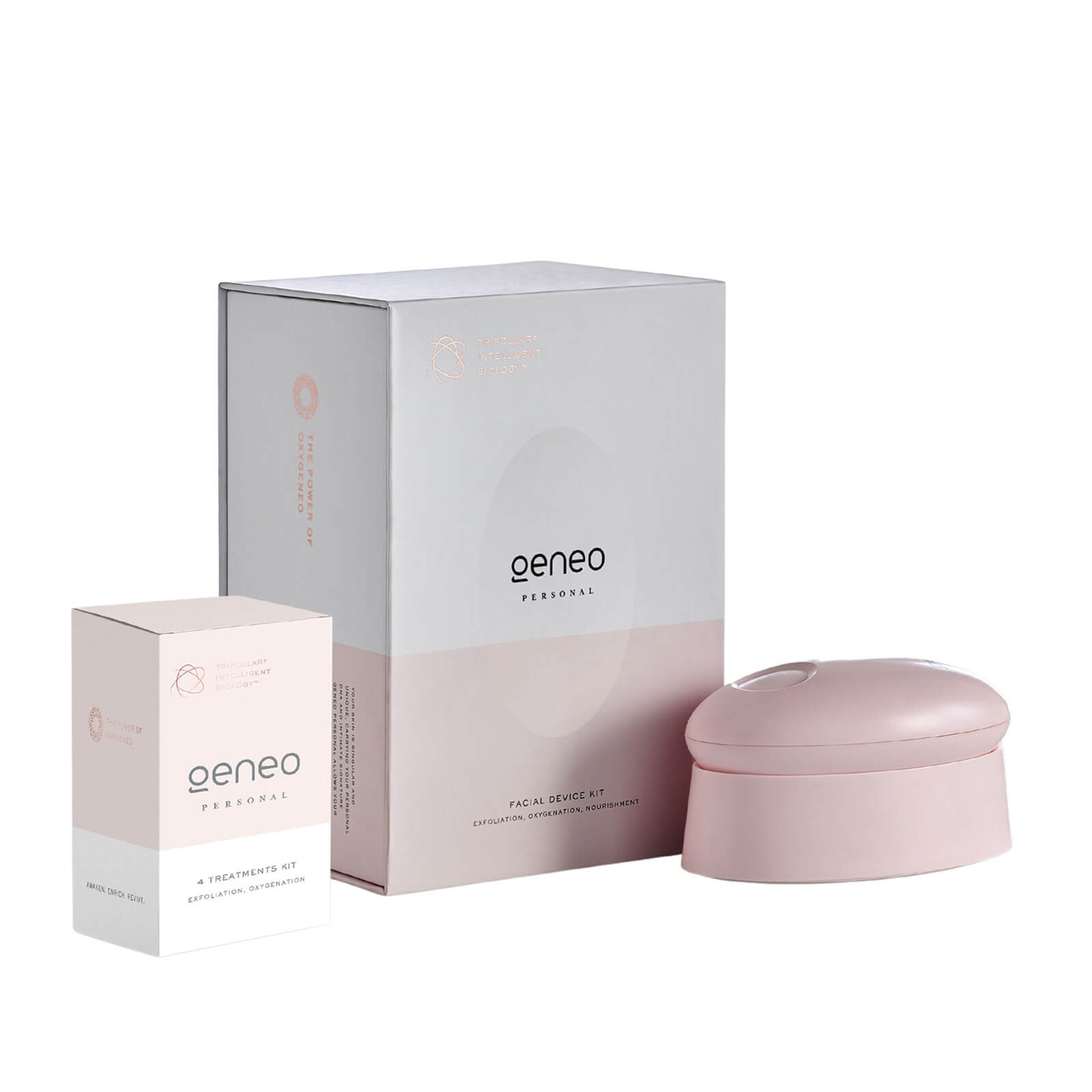 TriPollar GENEO PERSONAL Exfoliation & Oxygenation Facial Device Kit - Pink