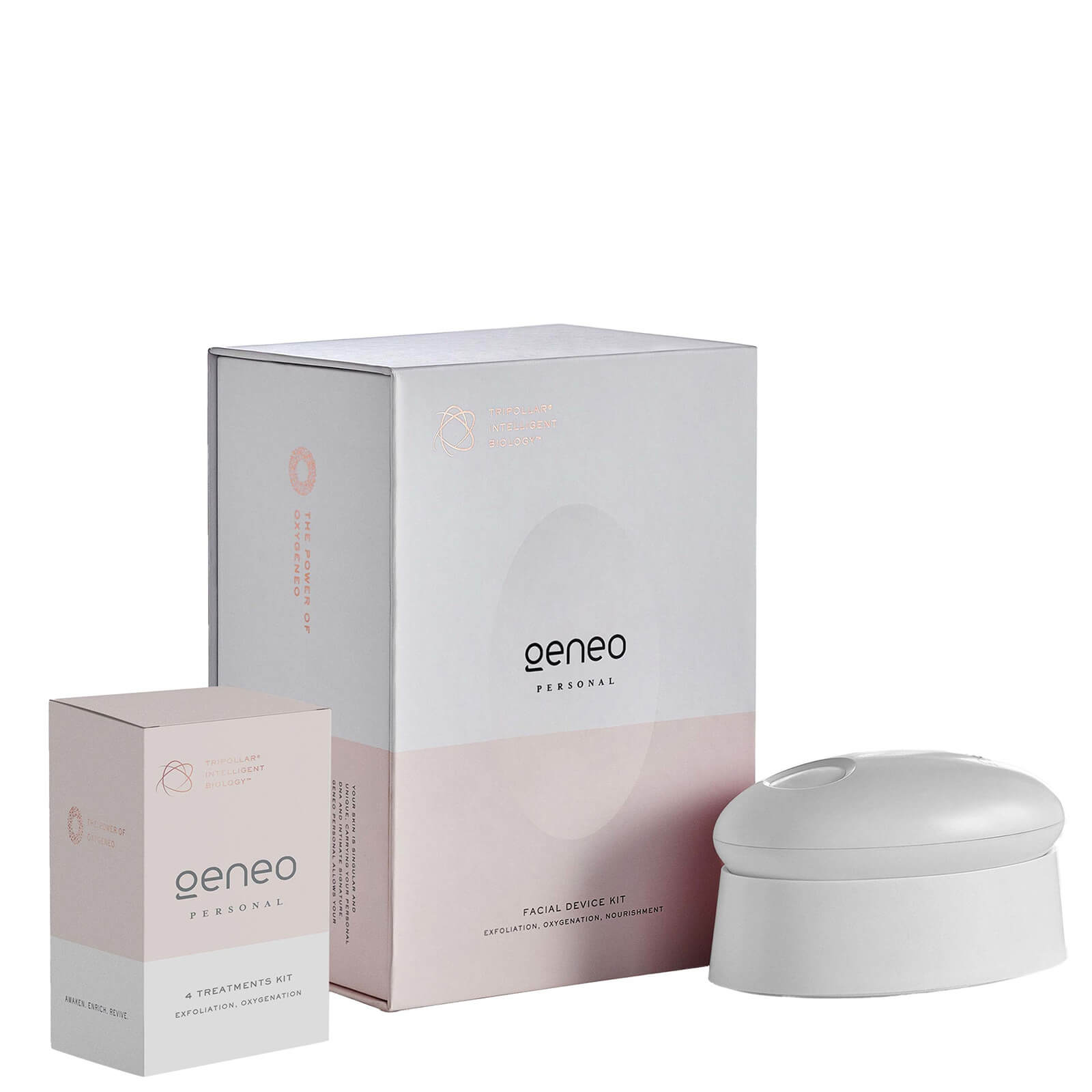 TriPollar GENEO PERSONAL Exfoliation & Oxygenation Facial Device Kit- White