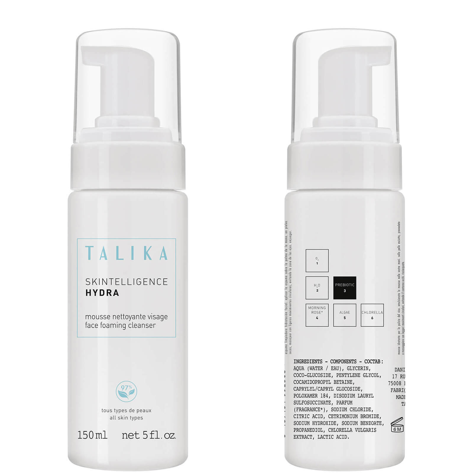 

Talika Skintelligence Hydra Face Foaming Cleanser 150ml