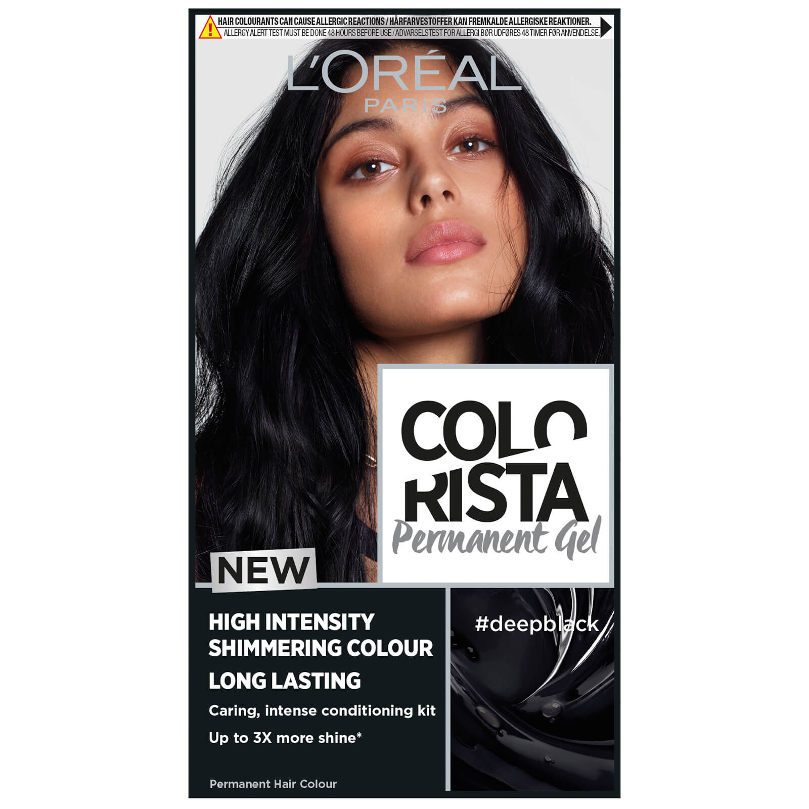 L'Oréal Paris Colorista Permanent Gel Hair Dye (Various Shades) - 0 Deep Black