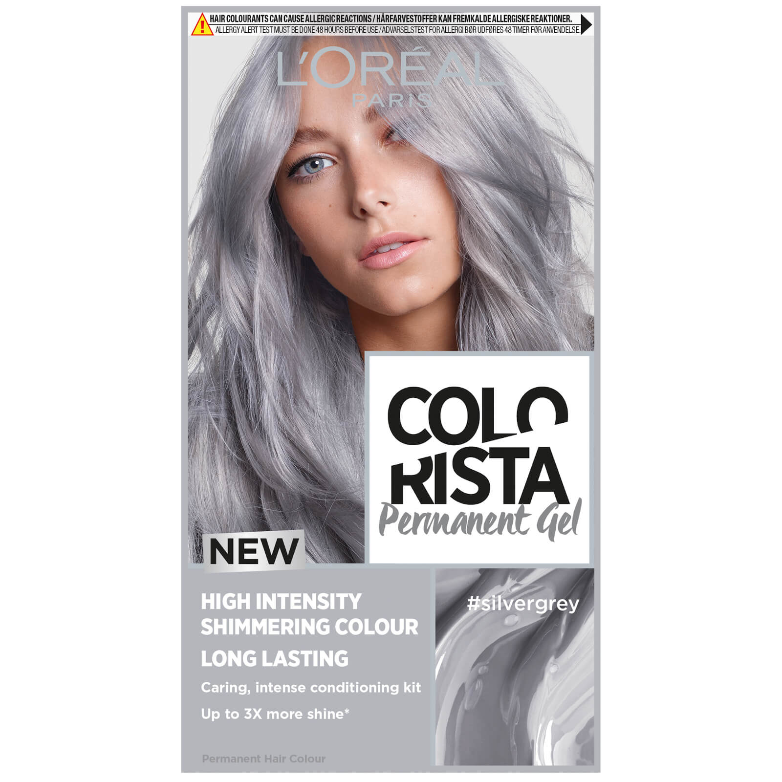 L'Oréal Paris Colorista Permanent Gel Hair Dye (Various Shades) - 9 Silver Grey